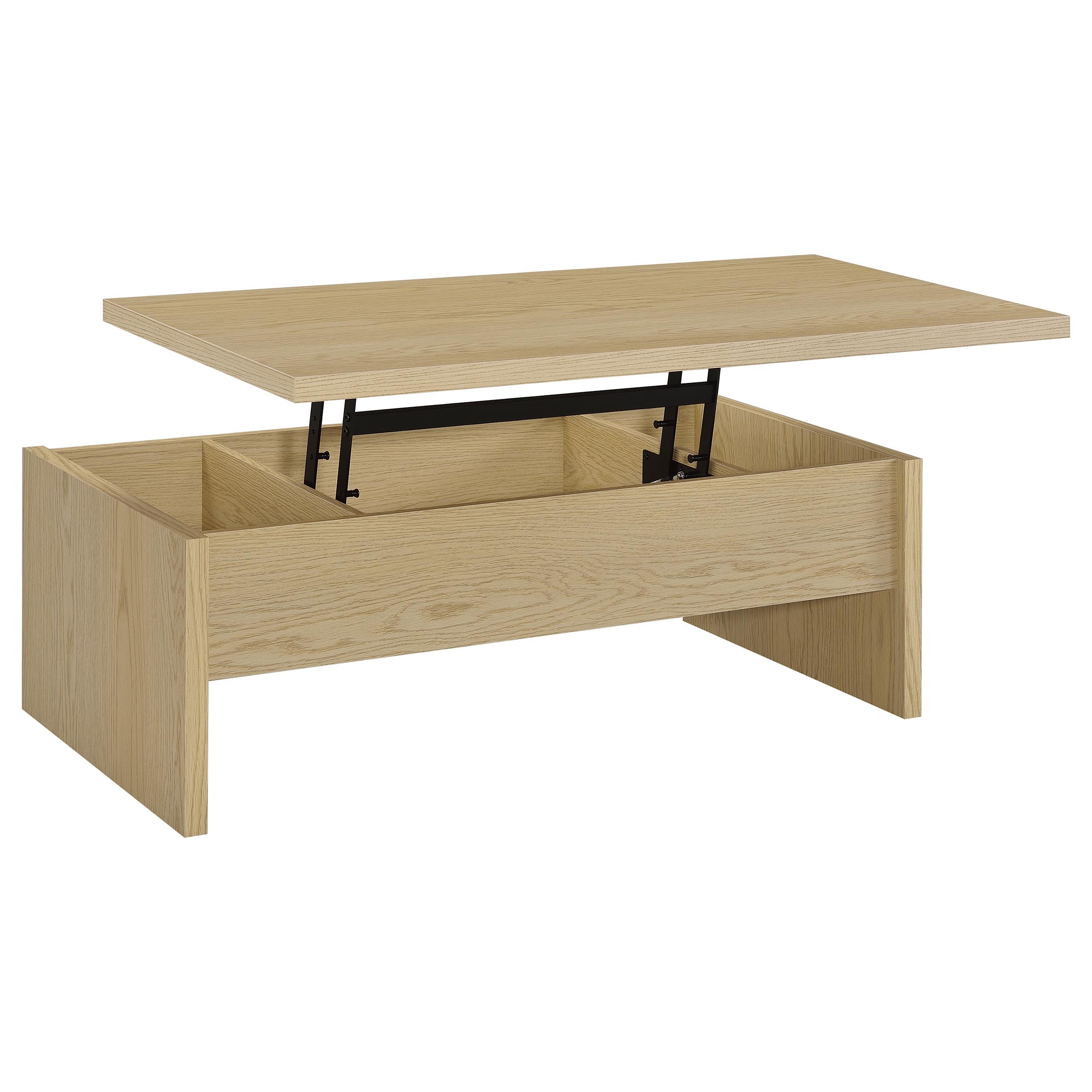 Canoga Engineered Wood Lift Top Coffee Table Light Oak-