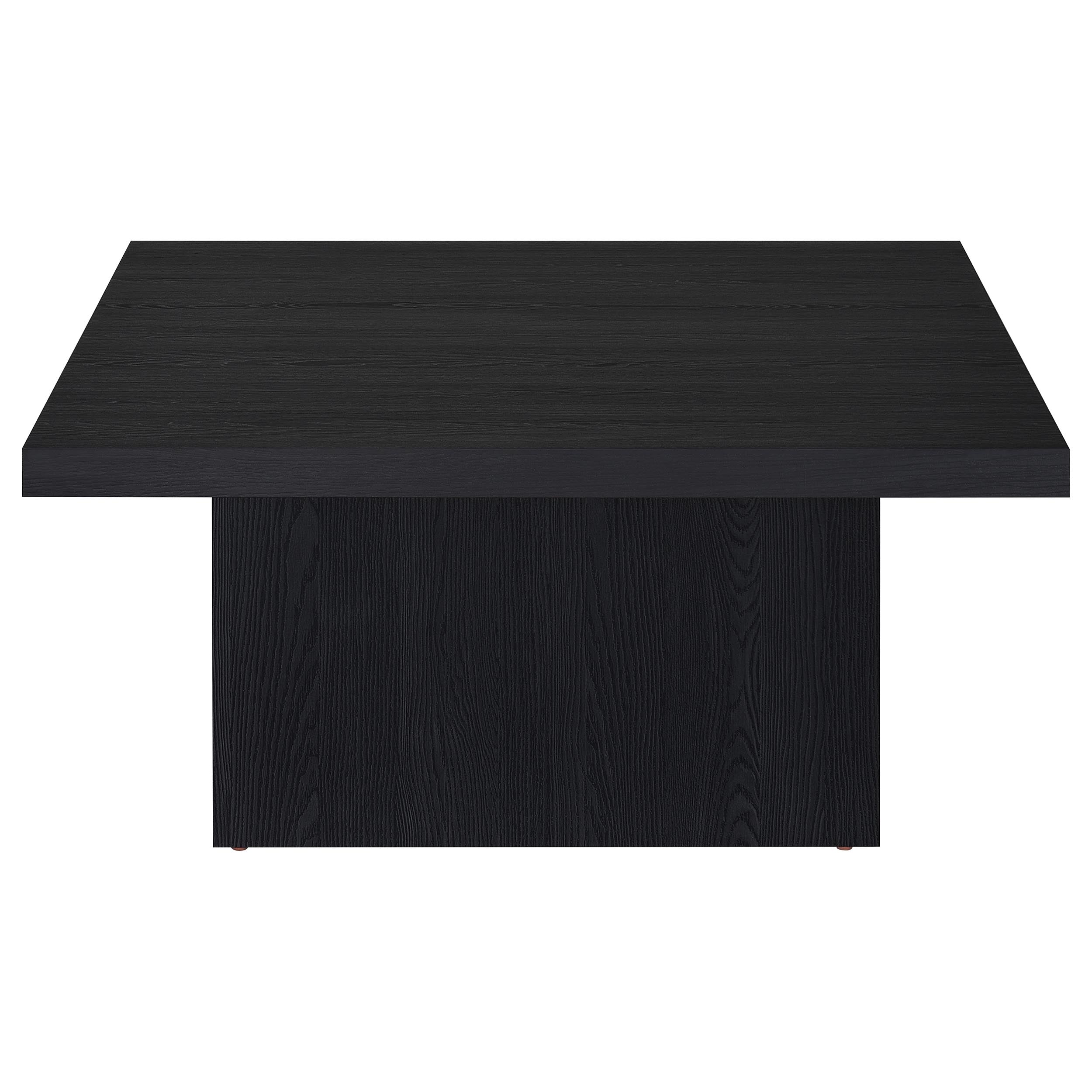 Devar Square Engineered Wood Cocktail Coffee Table Black-