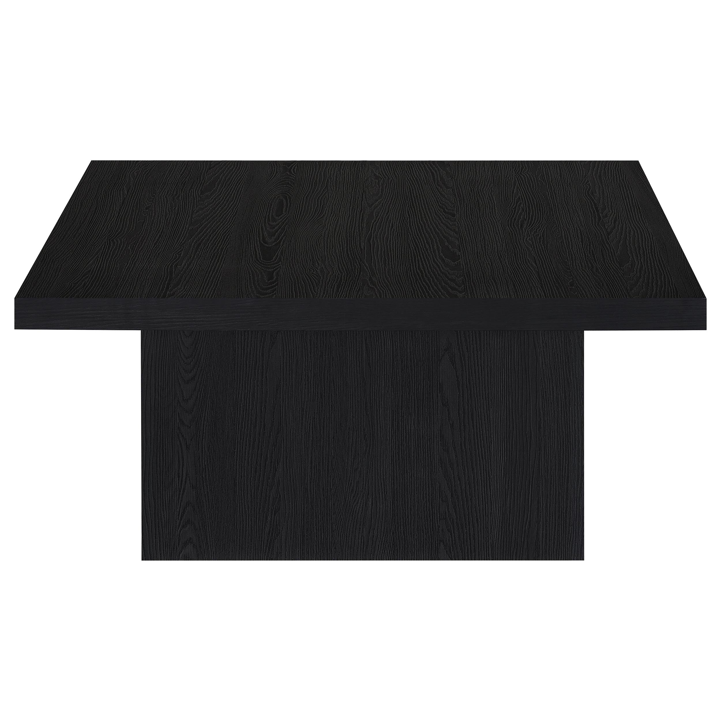 Devar Square Engineered Wood Cocktail Coffee Table Black-