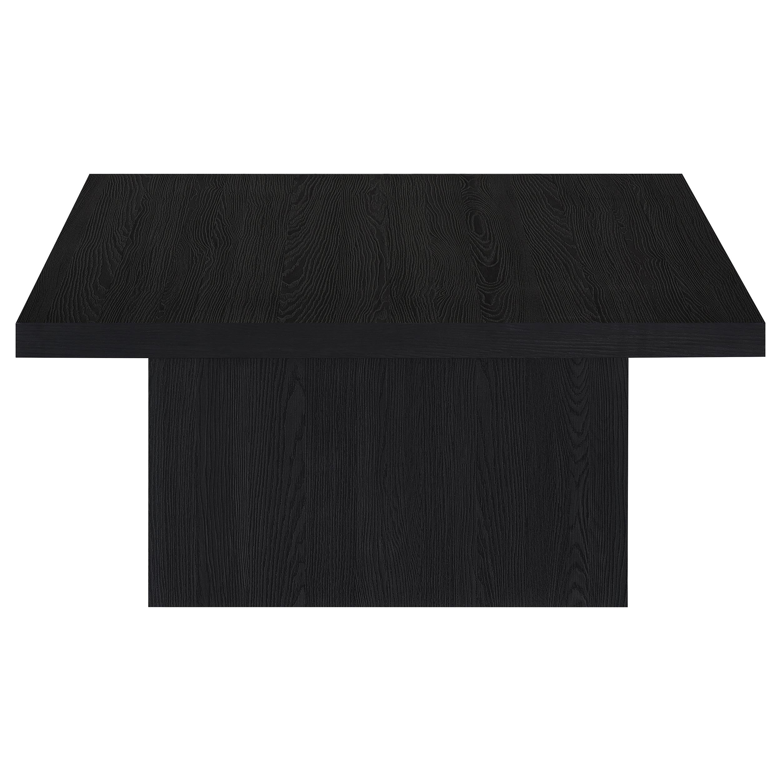Devar Square Engineered Wood Cocktail Coffee Table Black-