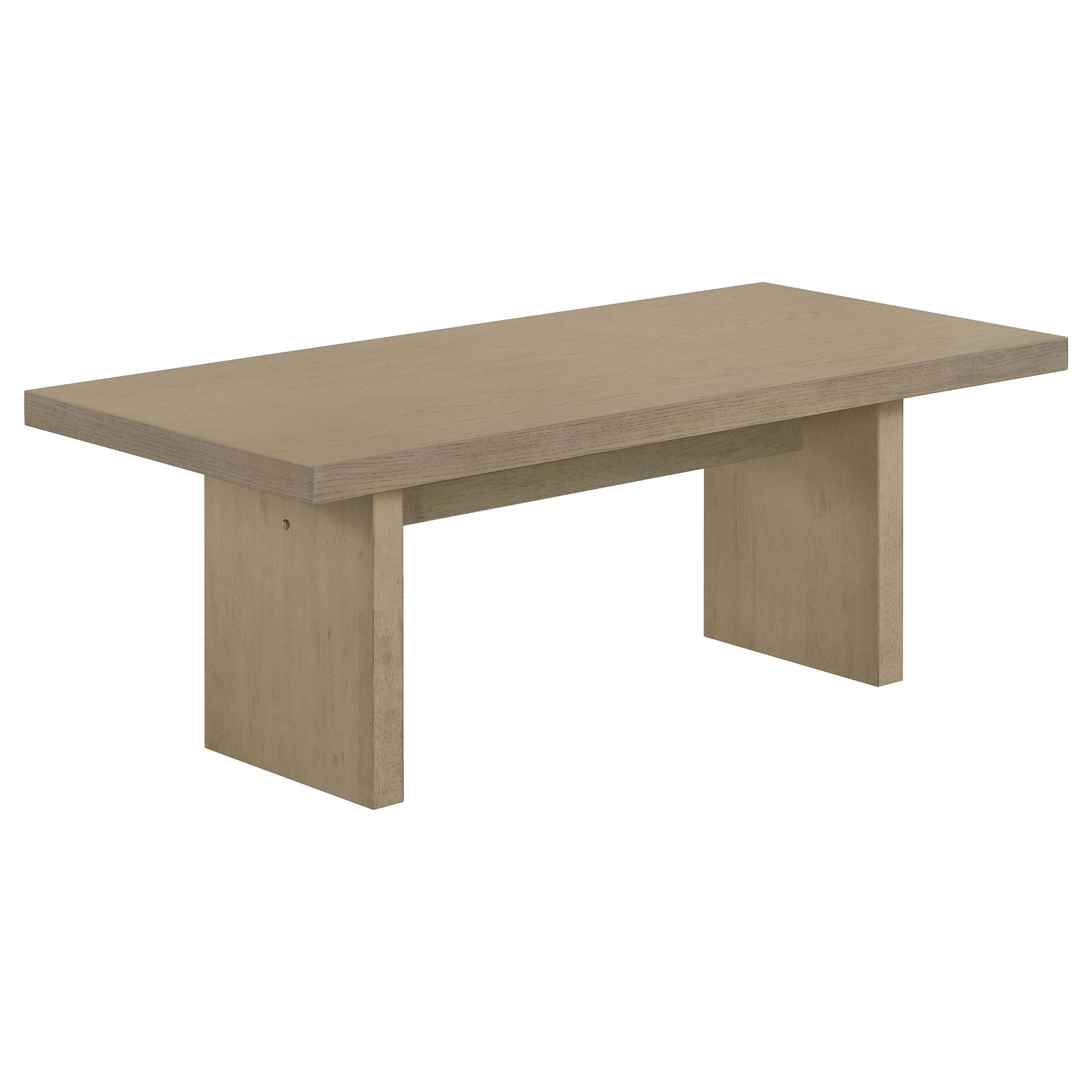 Decker 47-Inch Rectangular Cocktail Coffee Table Natural Oak-