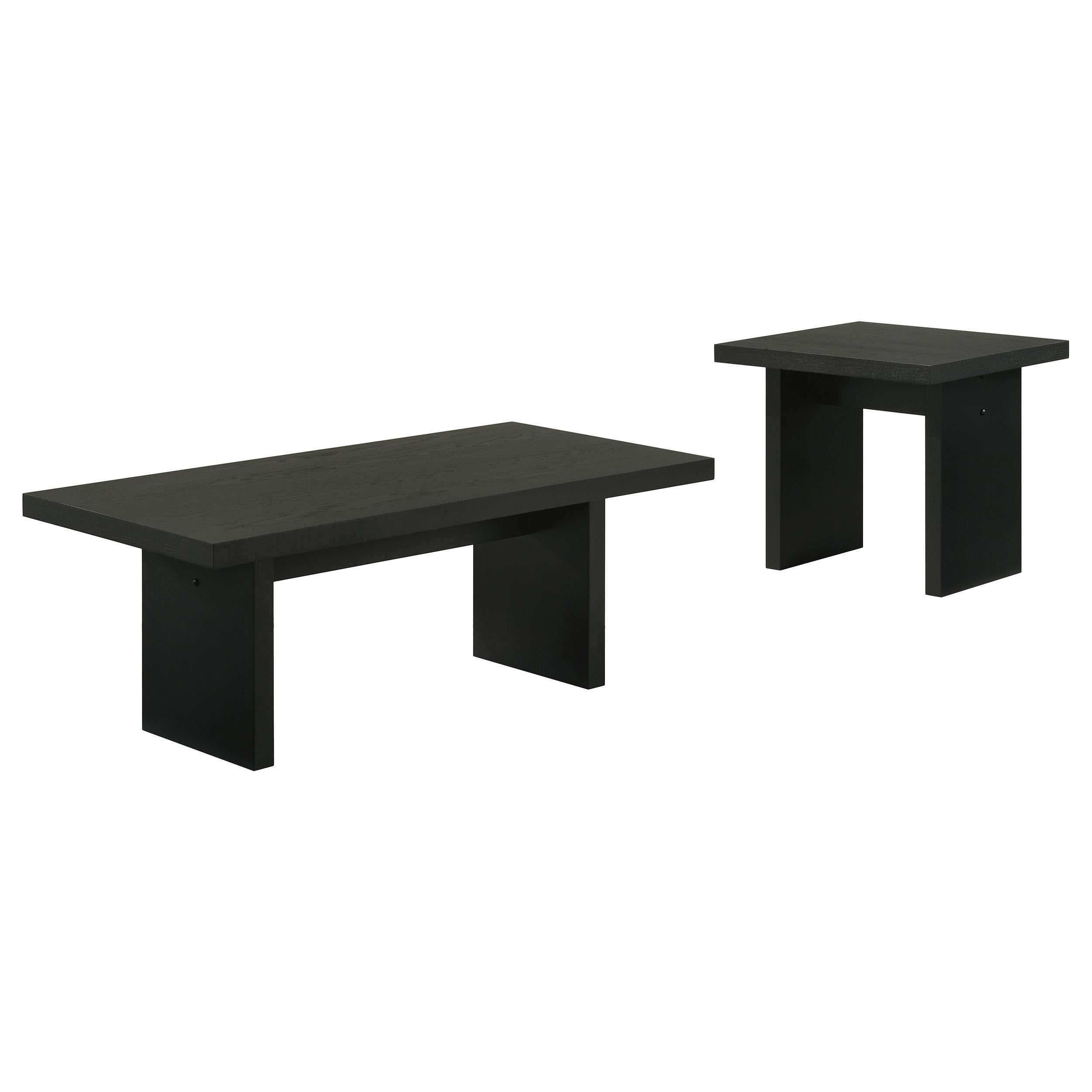 Decker 47-Inch Rectangular Cocktail Coffee Table Black-