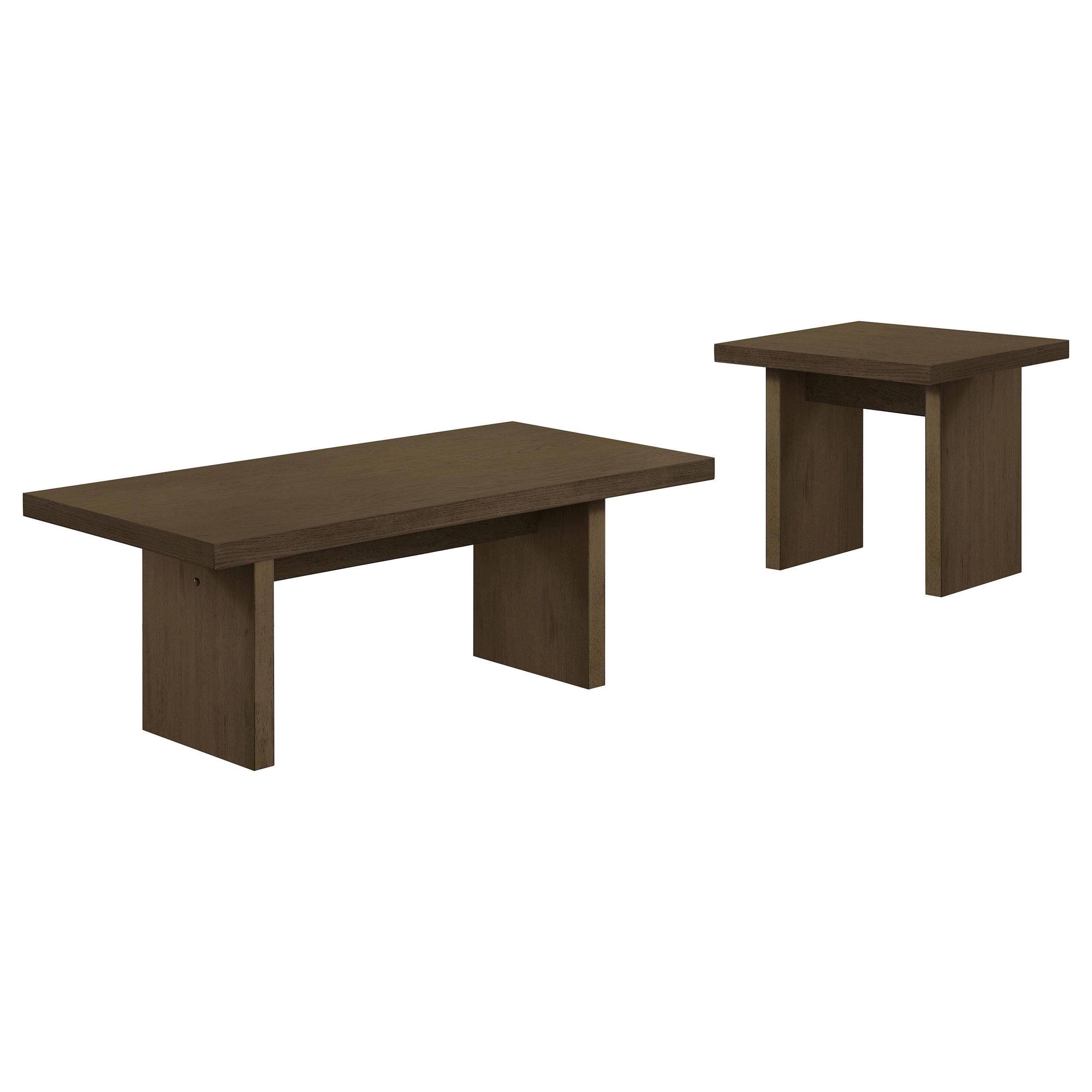 Decker Square Occasional Side End Table Walnut-