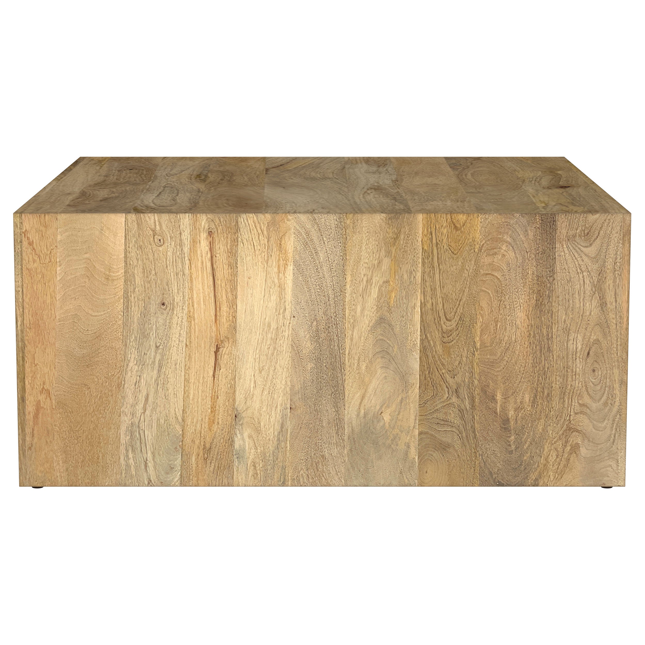 Benton Square Solid Mango Wood Coffee Table Natural-
