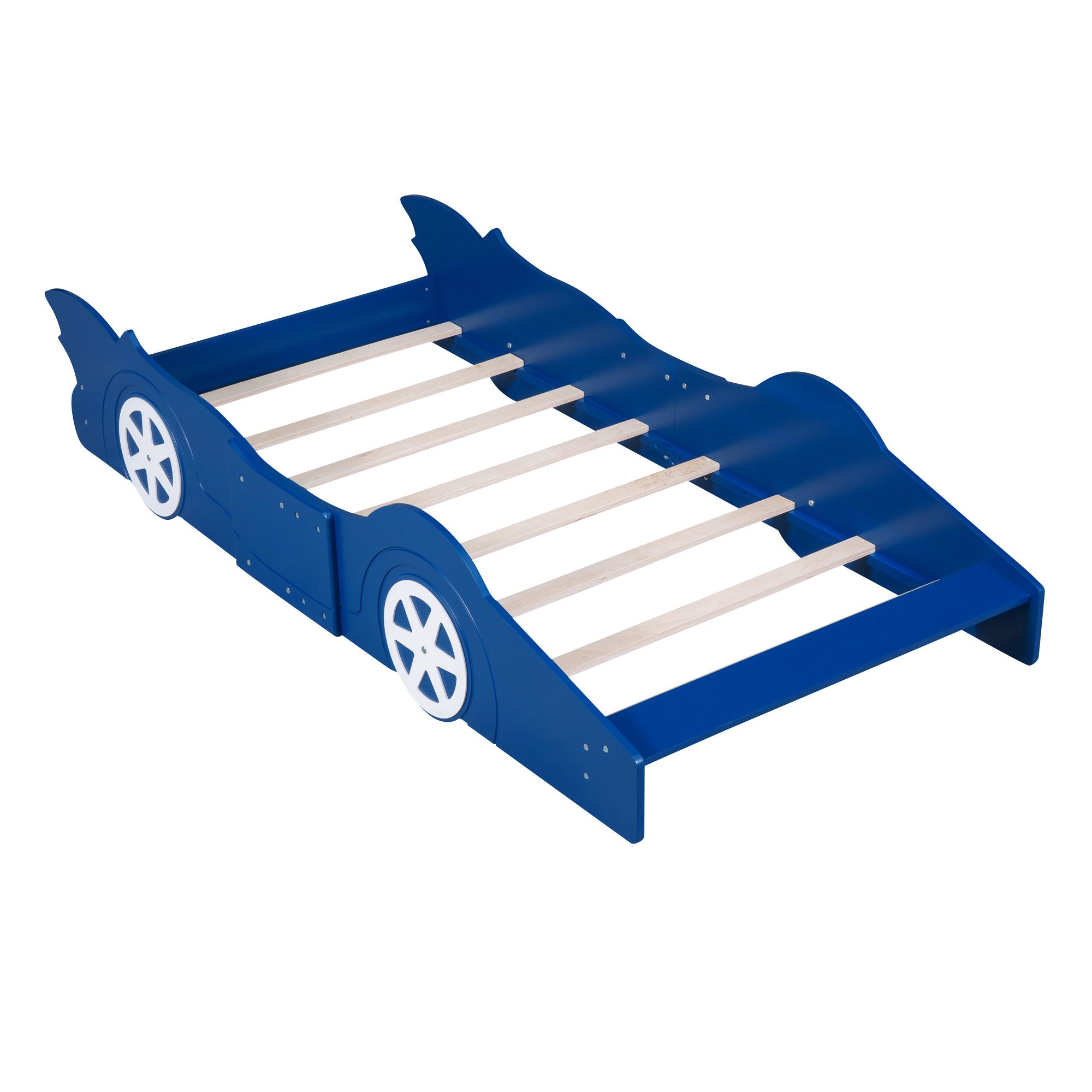 Race Car Shaped Platform Bed & Wheels