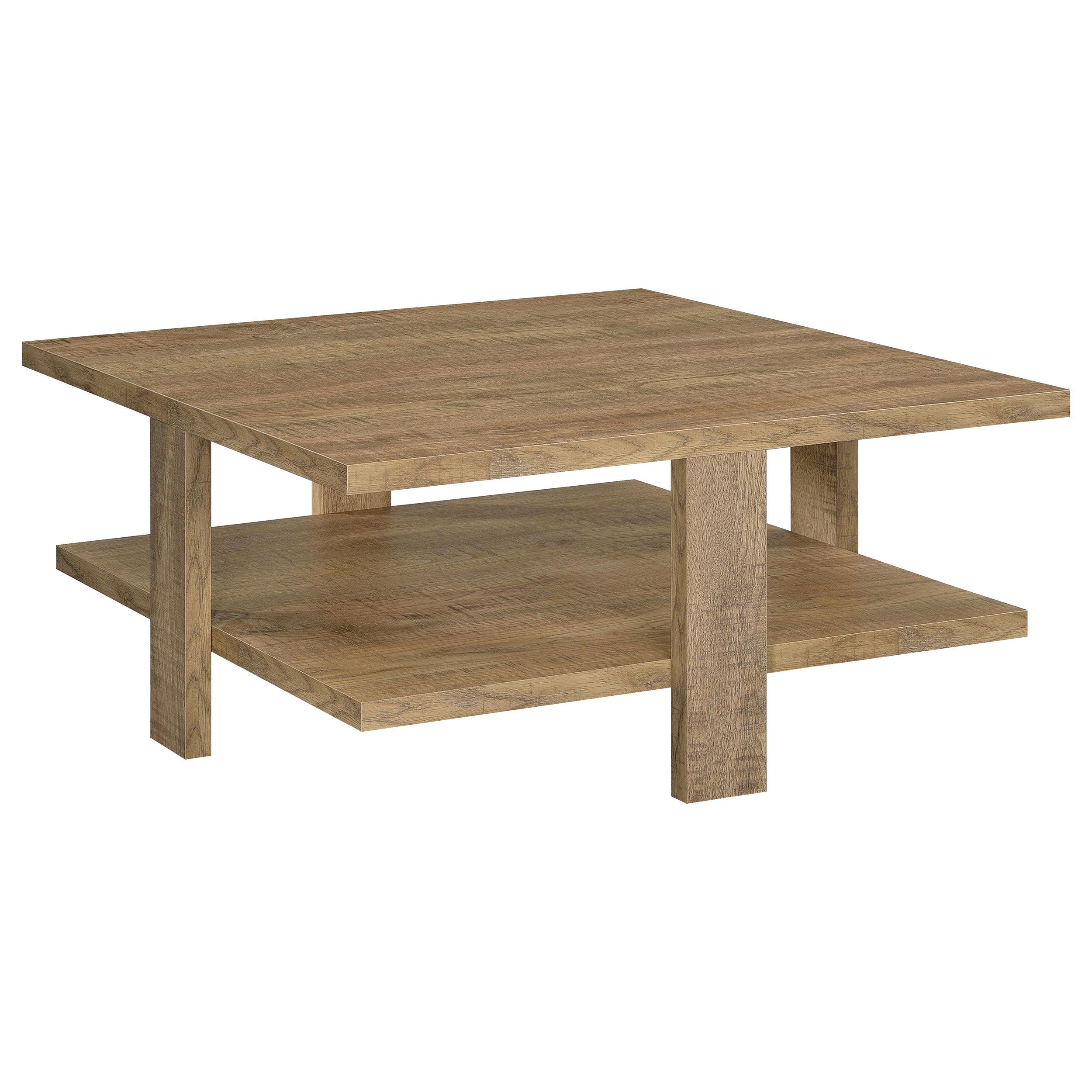 Dawn Square Engineered Wood Coffee Table Mango Brown-