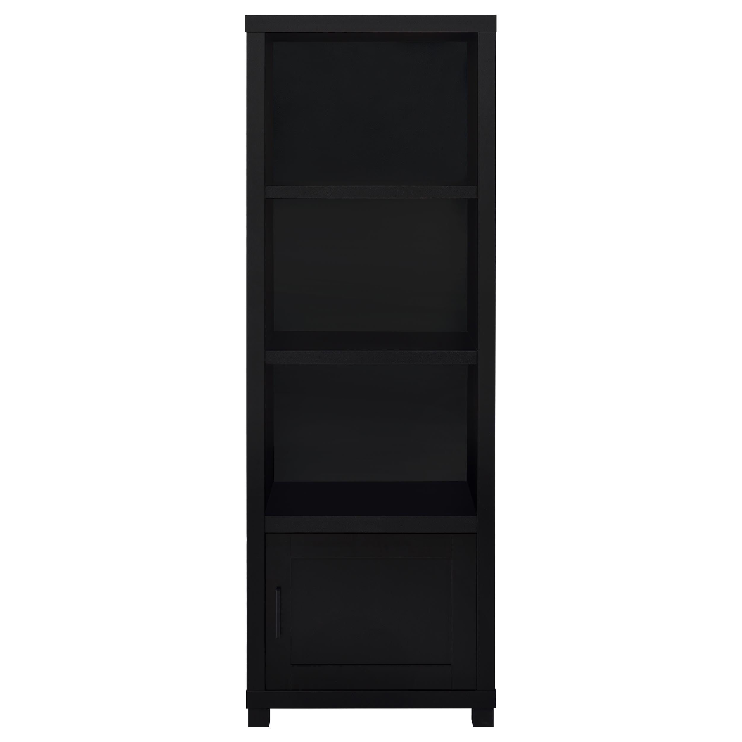 Jupiter 3-shelf Engineered Wood Media Tower Black-