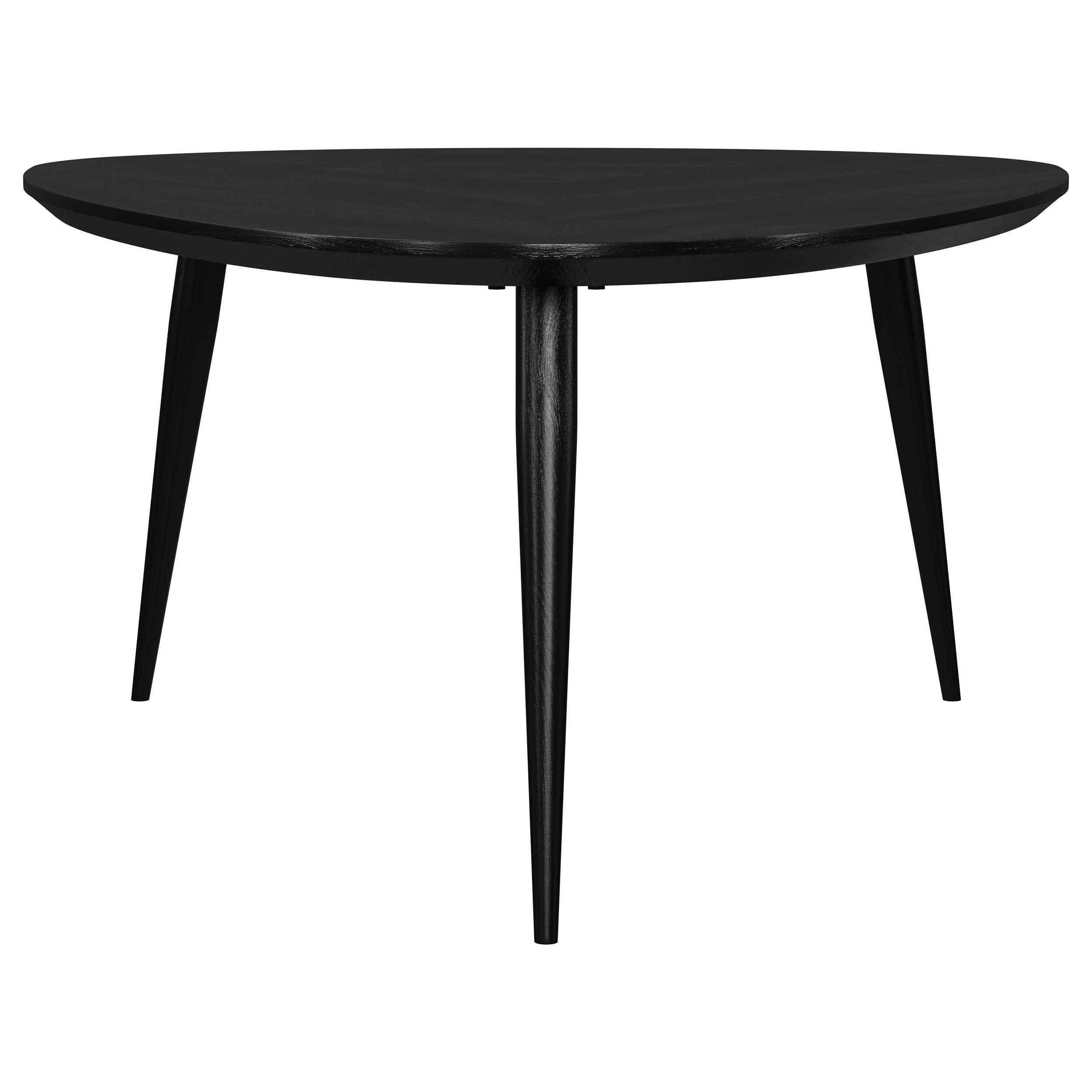 Odessa Triangular Solid Wood Coffee Table Black-