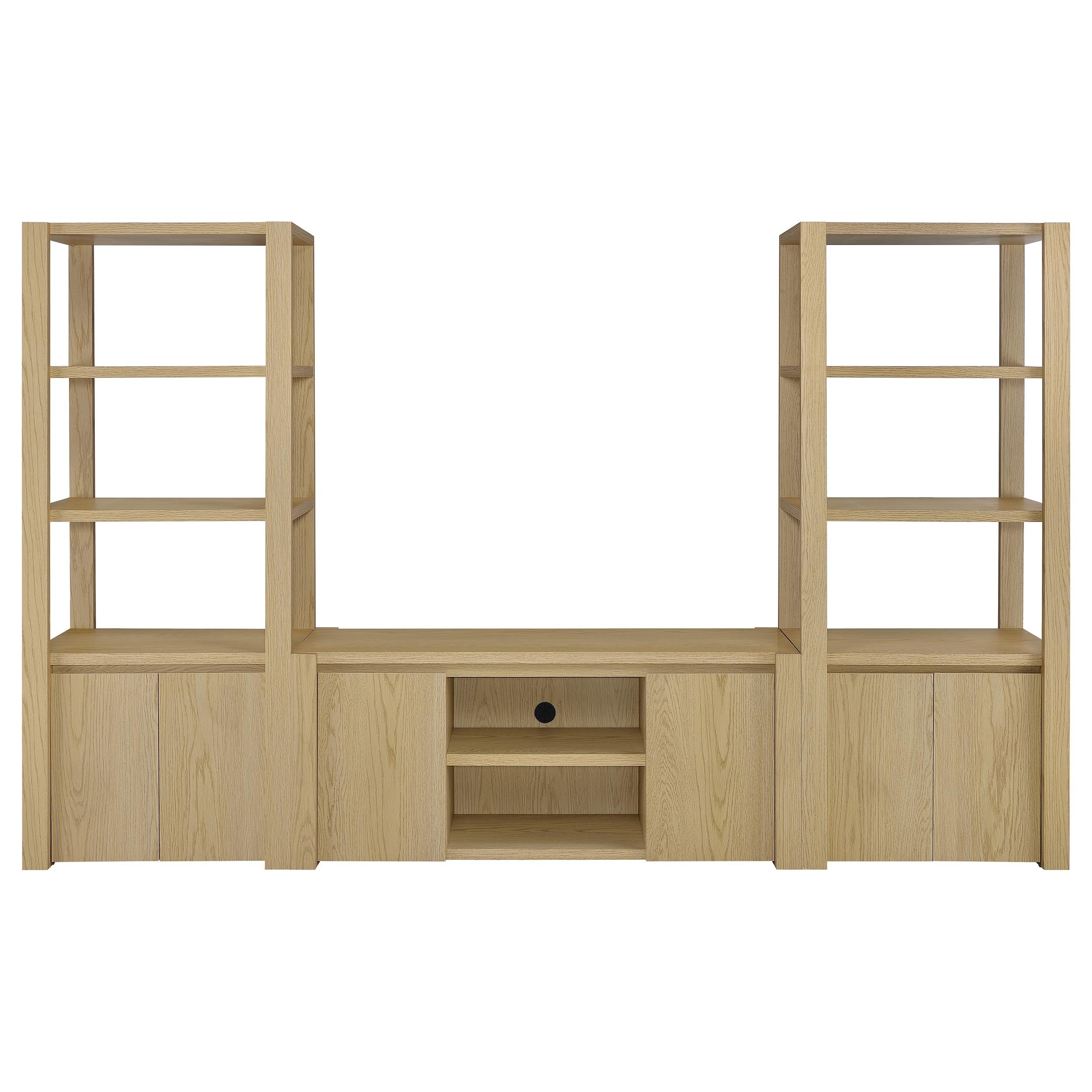 Laurelton 3-piece Entertainment Center TV Stand Light Oak-