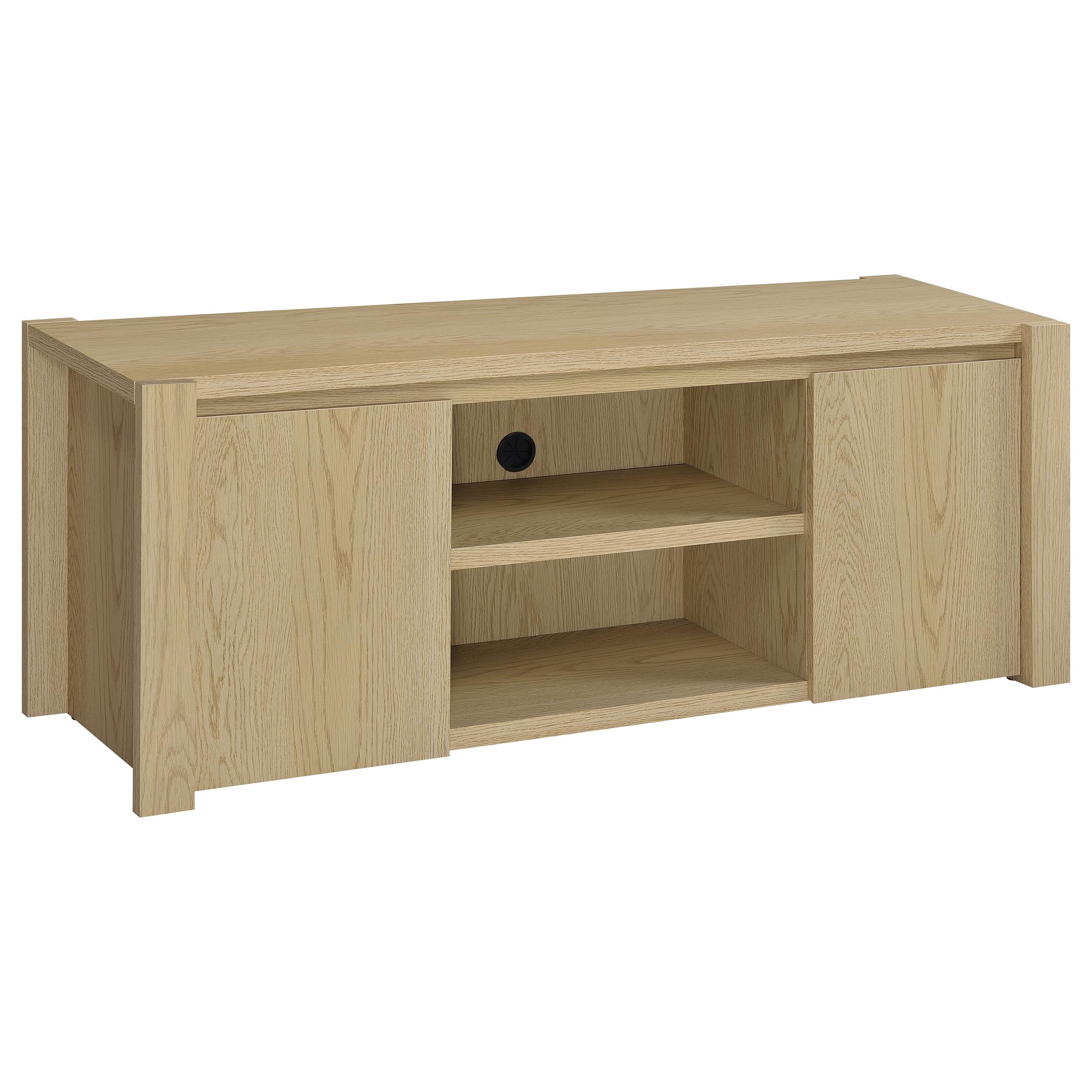 Laurelton 60-inch 2-door TV Stand Media Console Light Oak-