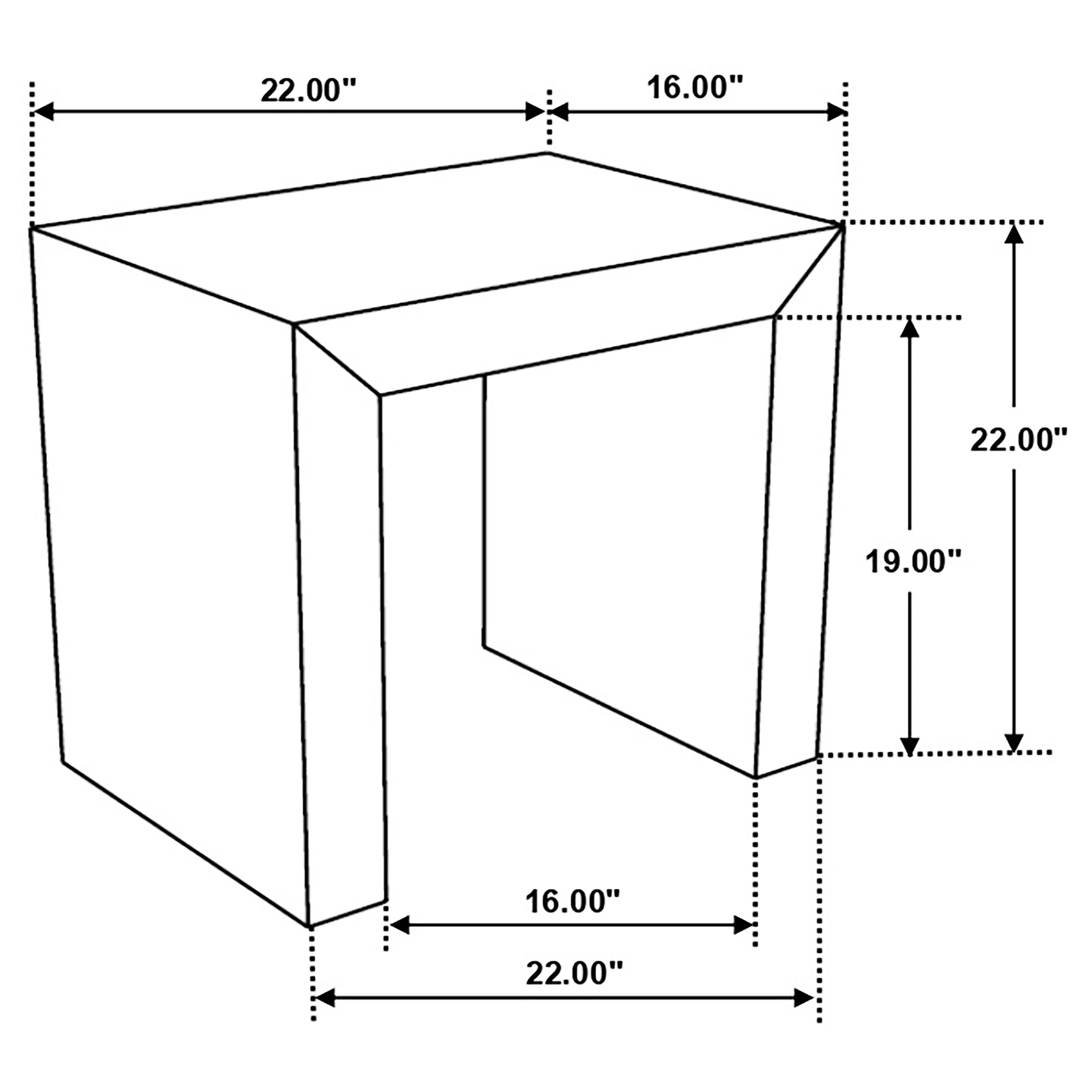 Odilia Rectangular Solid Wood End Table Auburn-