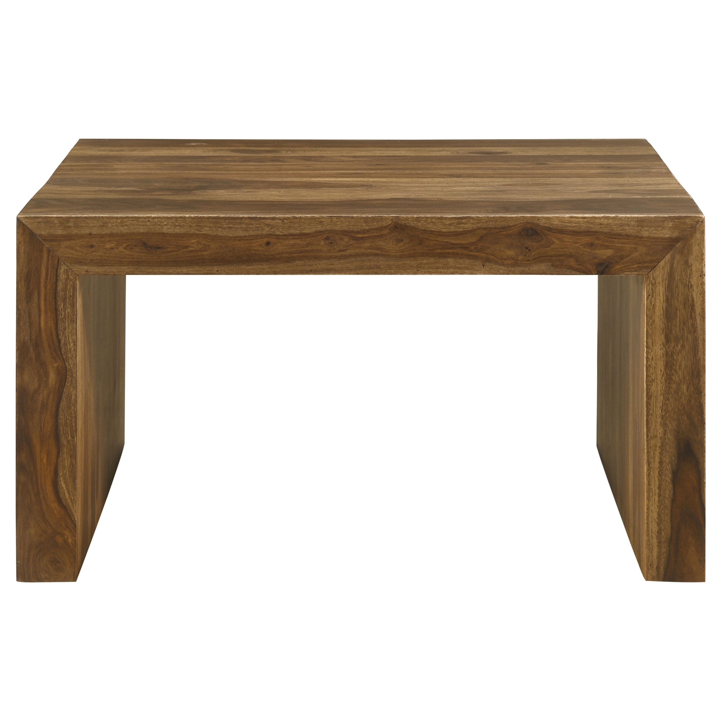 Odilia Square Solid Wood Coffee Table Auburn-