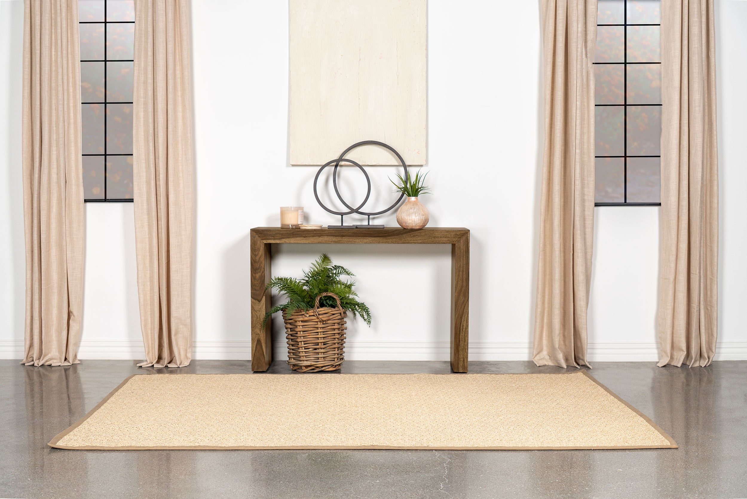 Odilia Rectangular Solid Wood Entryway Console Table Auburn-
