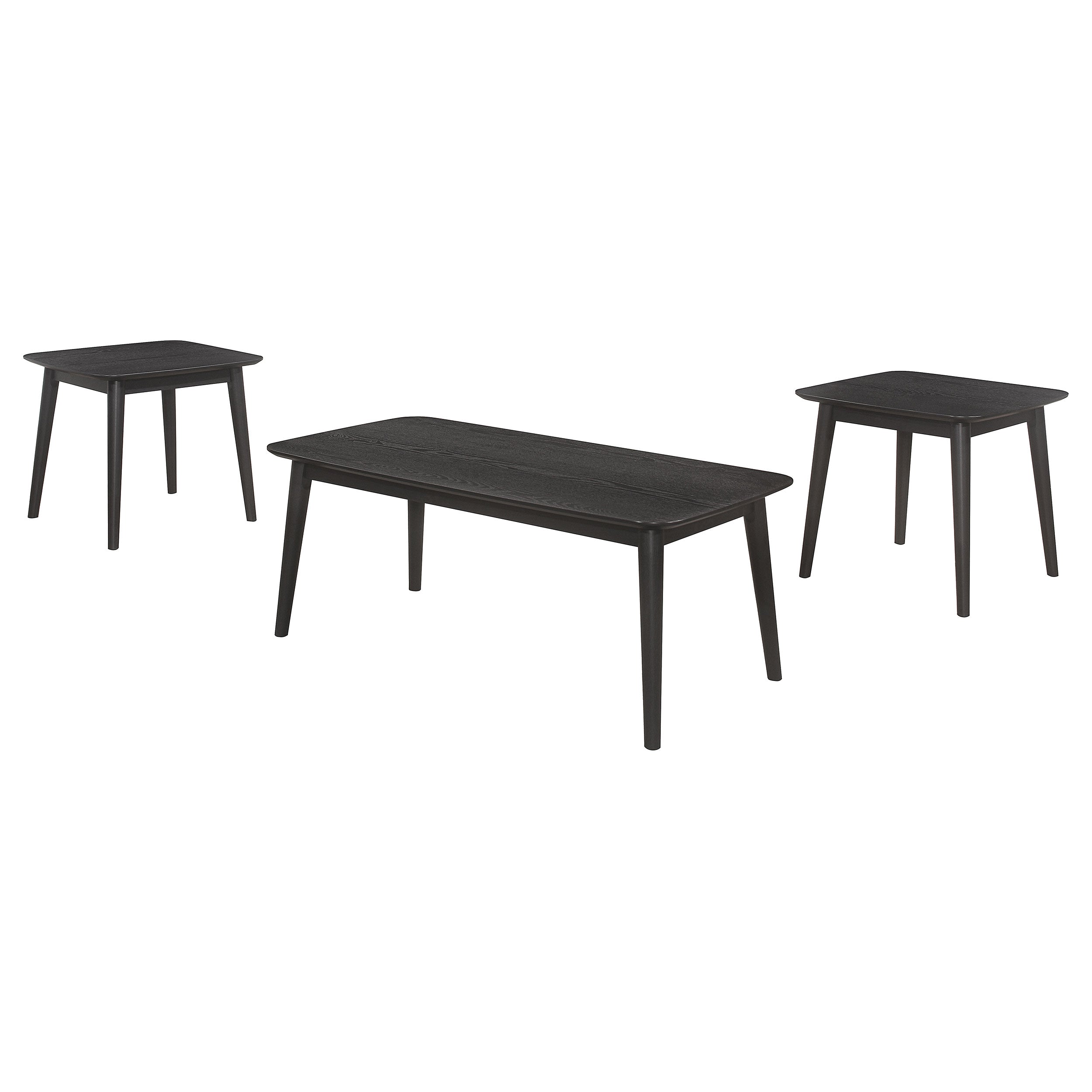 Radley 3-piece Rectangular Coffee Table Set Black-