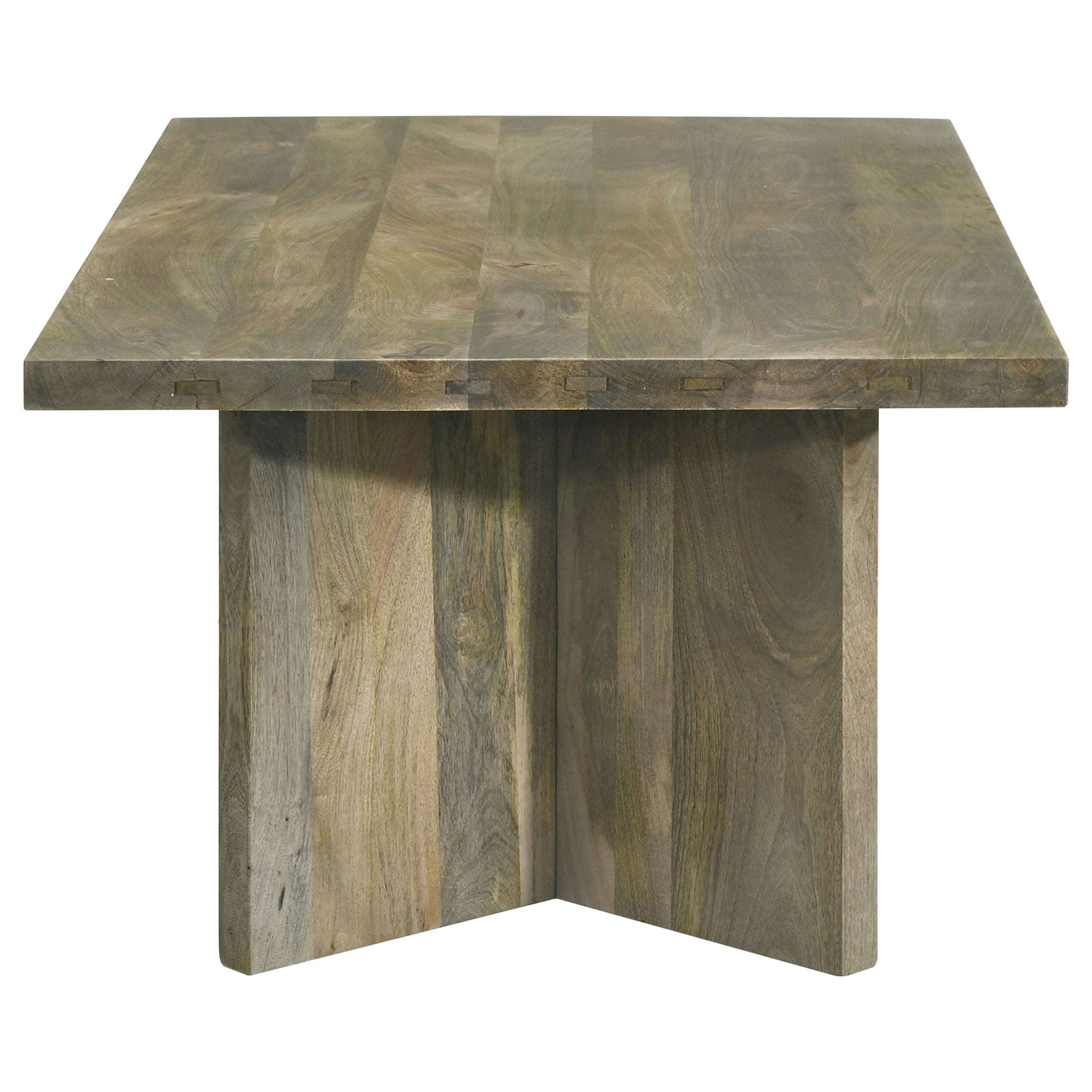 Andando Rectangular Solid Wood Coffee Table Mango Brown-