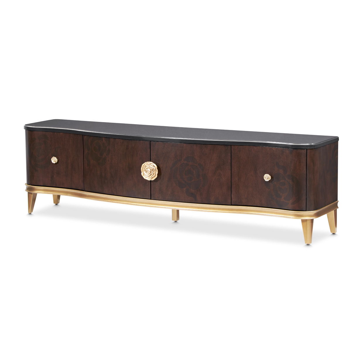 Camellia Field - Media Cabinet - Warm Pecan