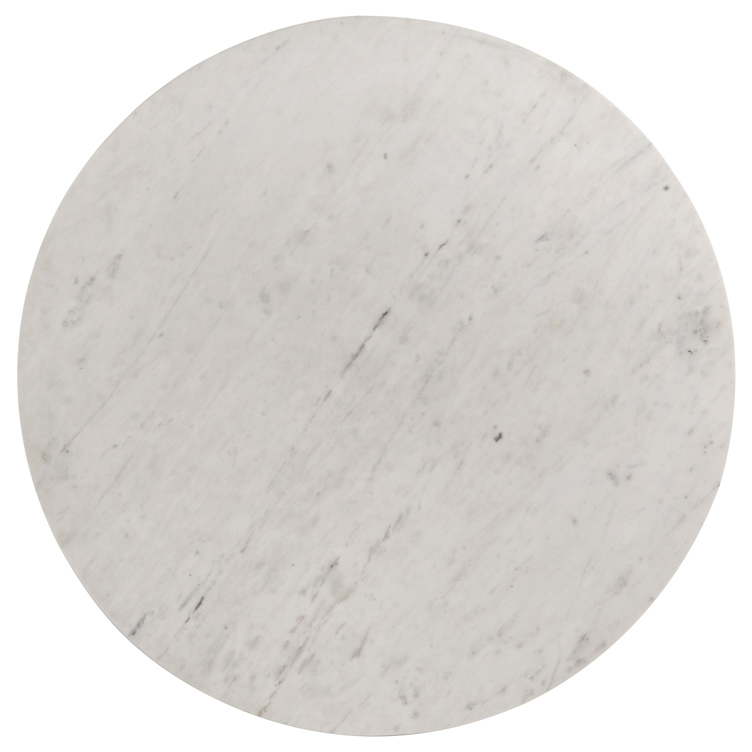 Astoria Round Genuine Marble Coffee Table White-