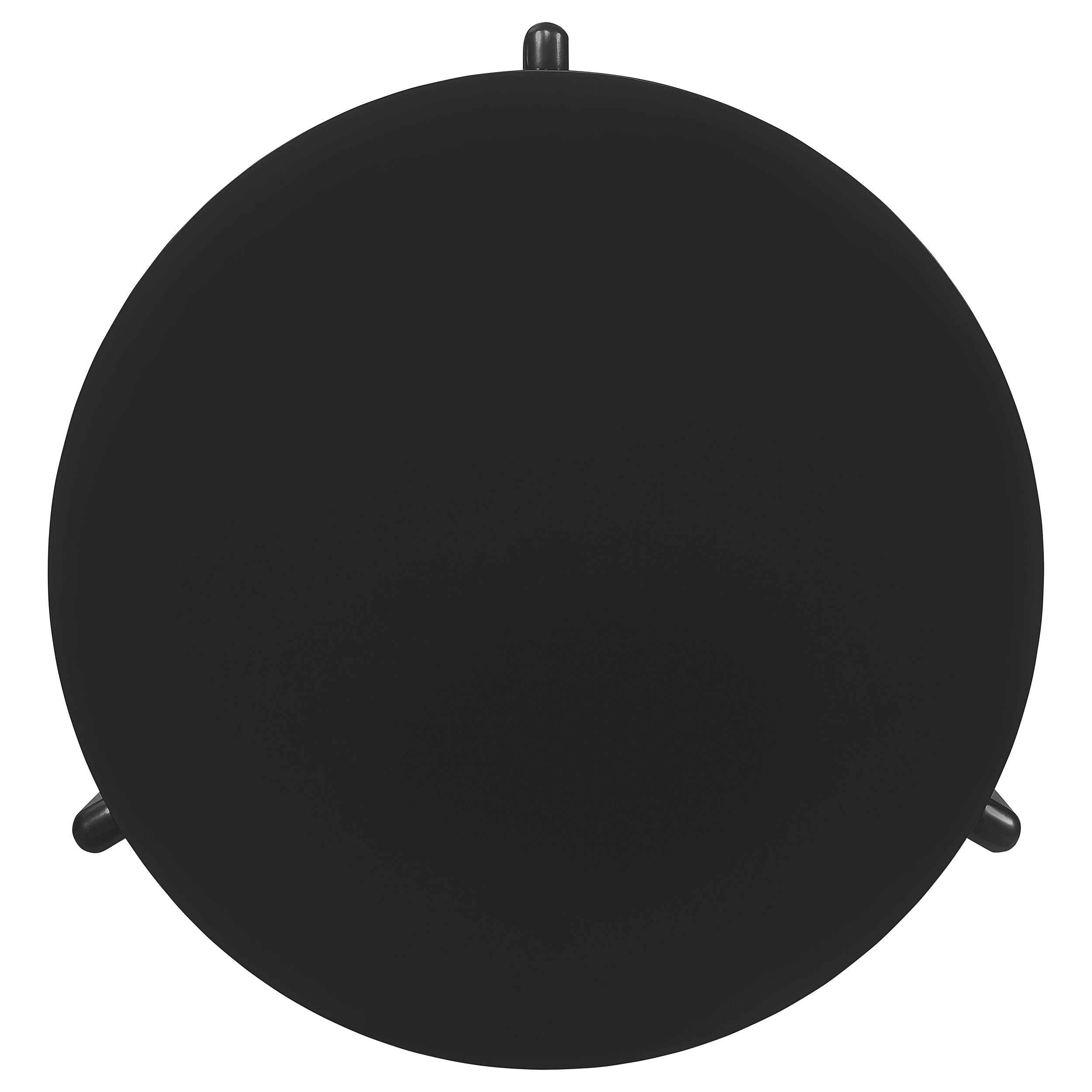 Cordova Round Solid Wood Coffee Table Black-