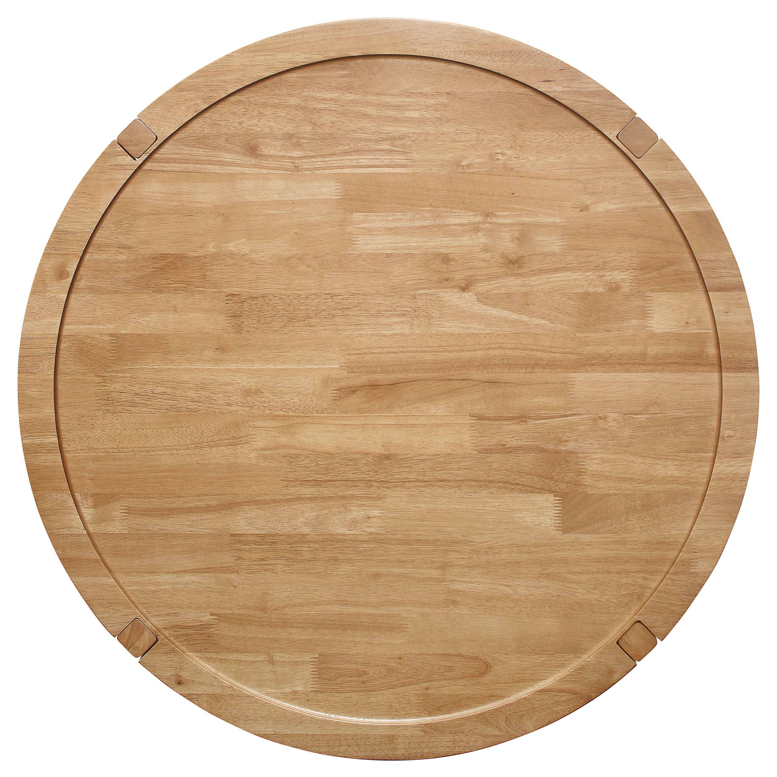 Camillo Round Solid Wood Coffee Table Maple Brown-