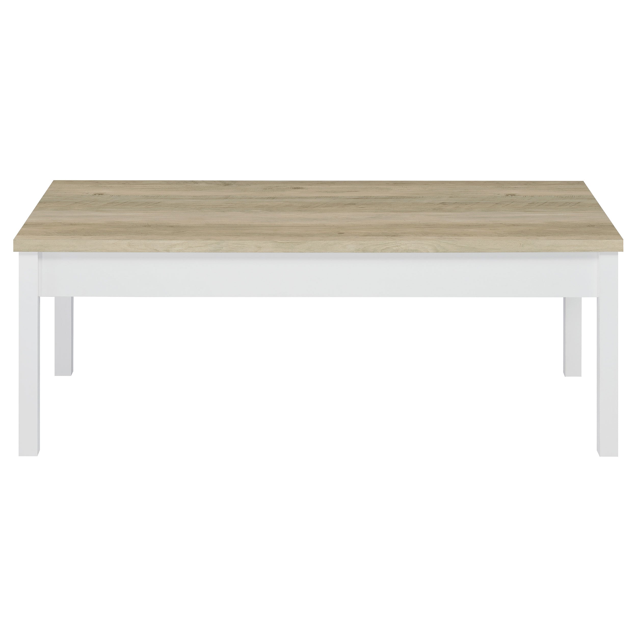Stacie 3-piece Coffee Table Set Distressed Pine and White-