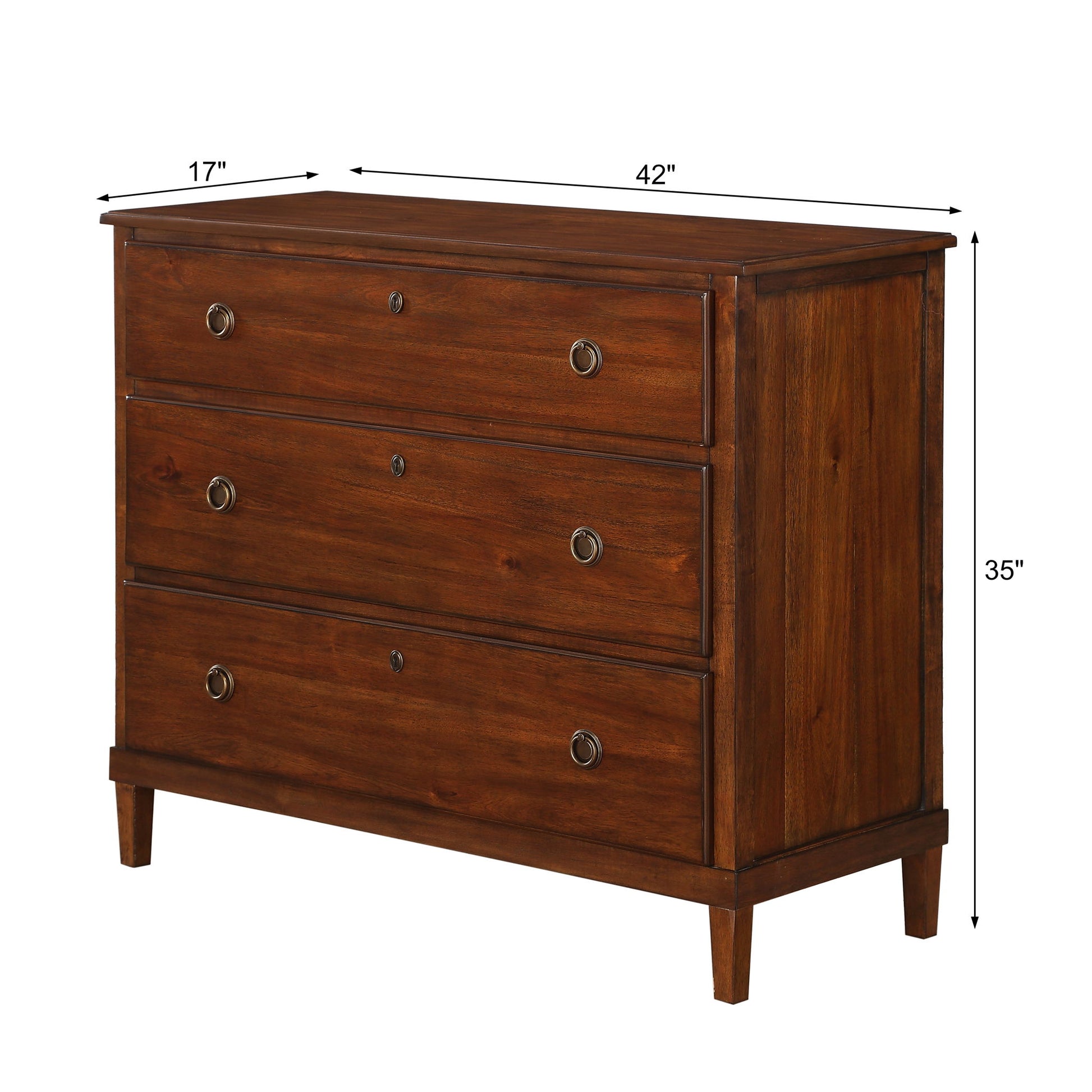 Chamberlin - 3 Drawer Dresser - Brown - Best Buy Furniture