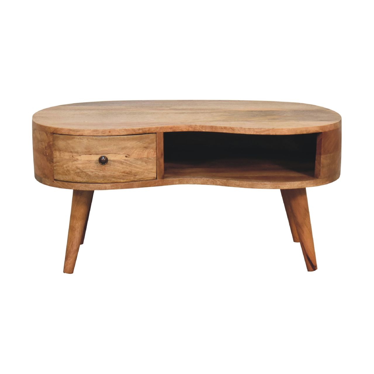 Wave Coffee Table With 1 Drawer