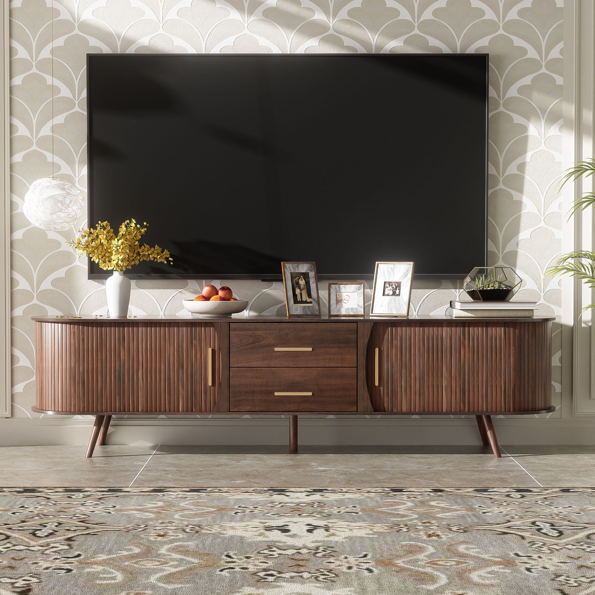 TV Stand, Entertainment Center With Storage
