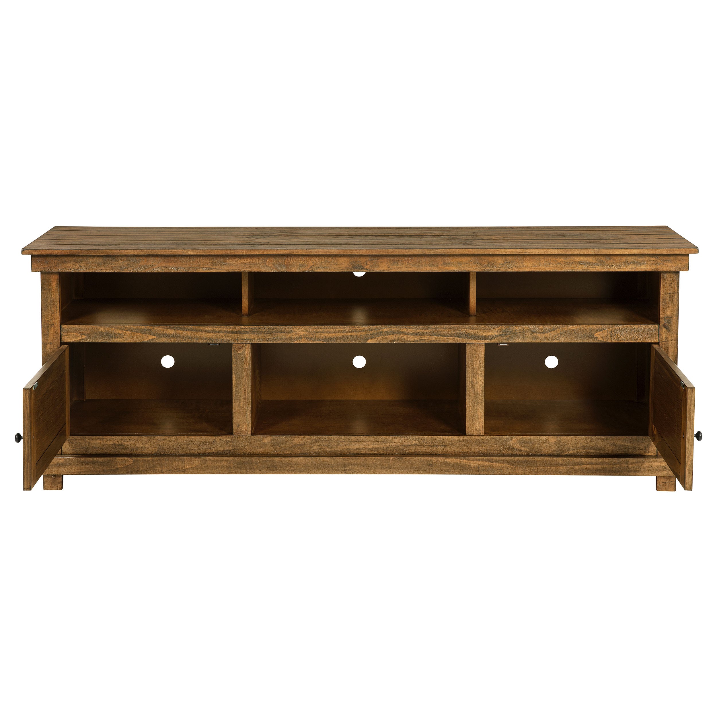 Payne 70-inch TV Stand Media Console Distressed Brown-
