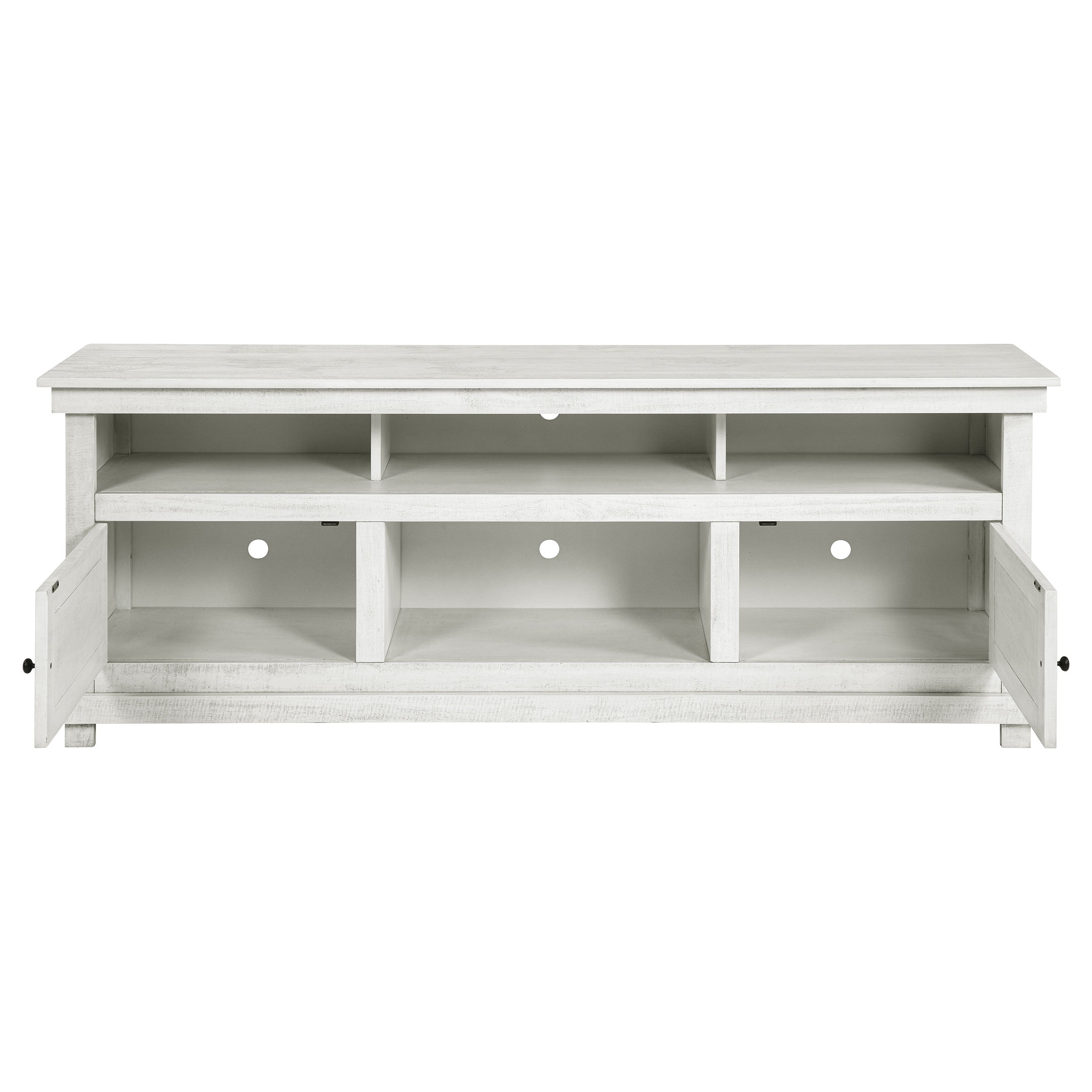 Payne 70-inch TV Stand Media Console Distressed White-