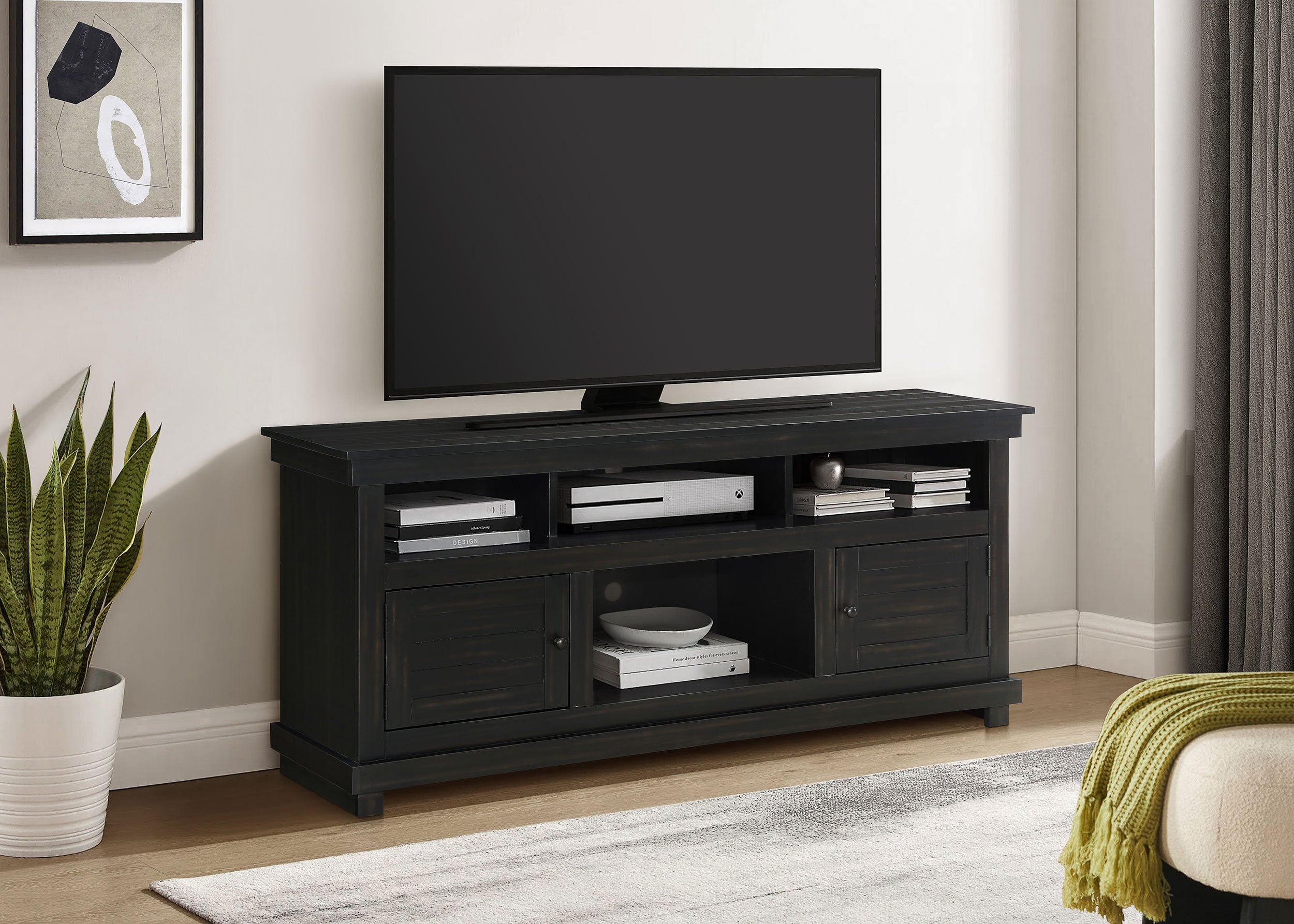 Payne 60-inch TV Stand Media Console Distressed Java-