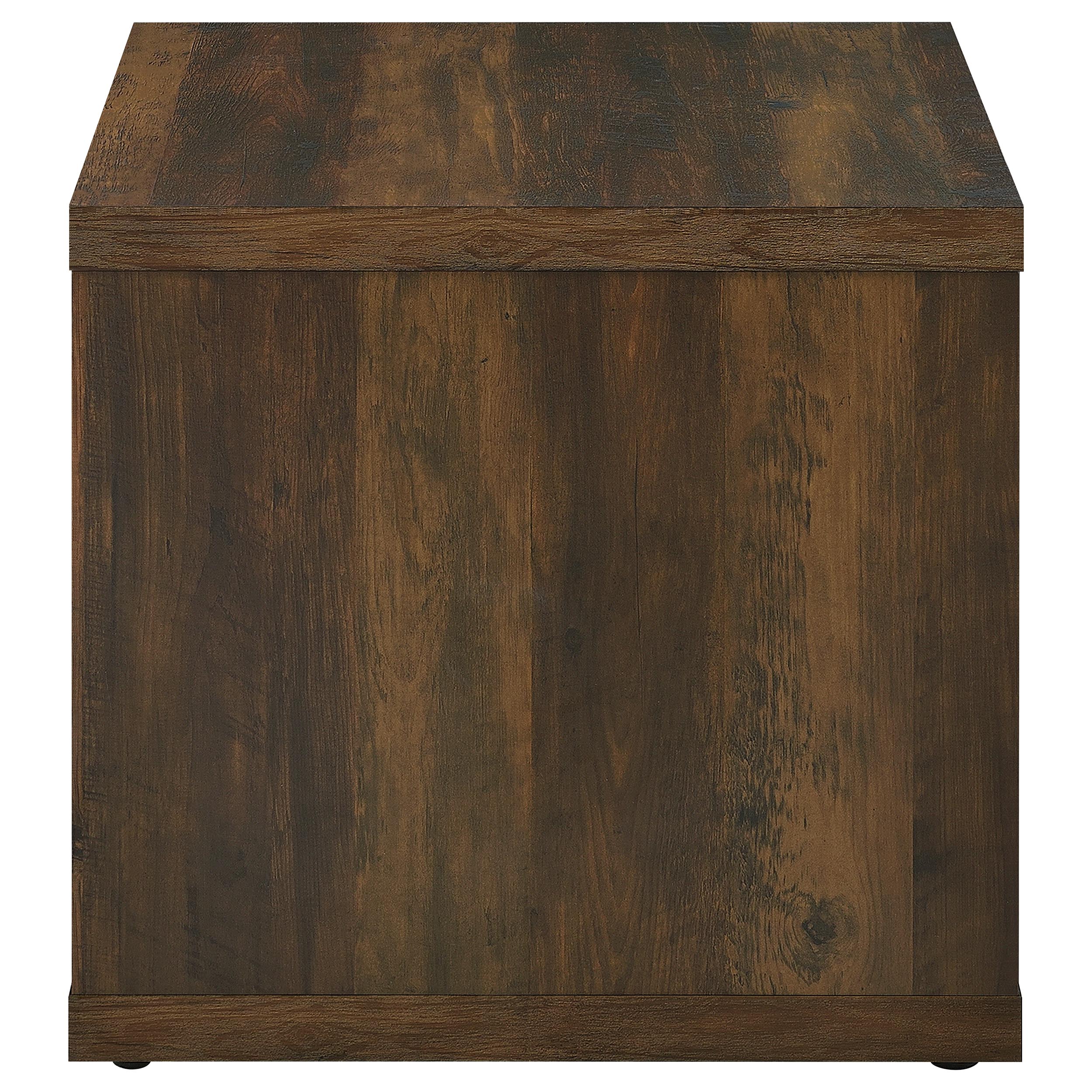 Frisco Square Engineered Wood Side End Table Dark Pine-