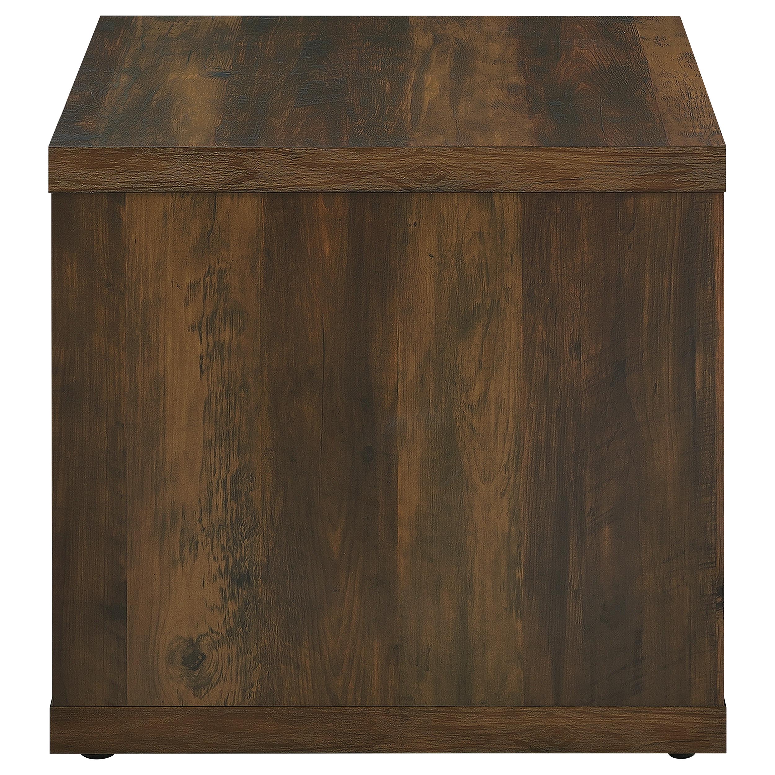 Frisco Square Engineered Wood Side End Table Dark Pine-