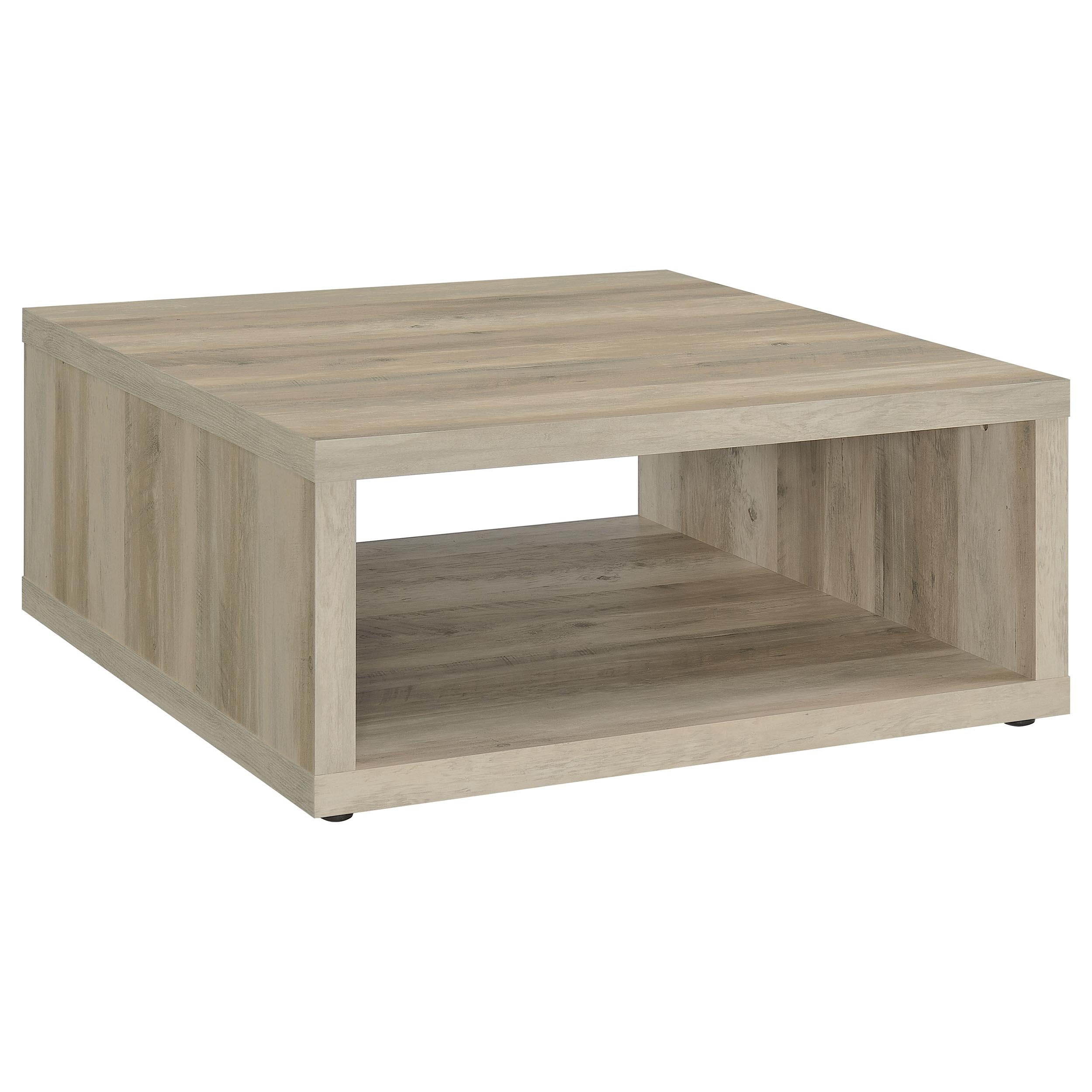 Frisco Square Engineered Wood Coffee Table Distressed Pine-