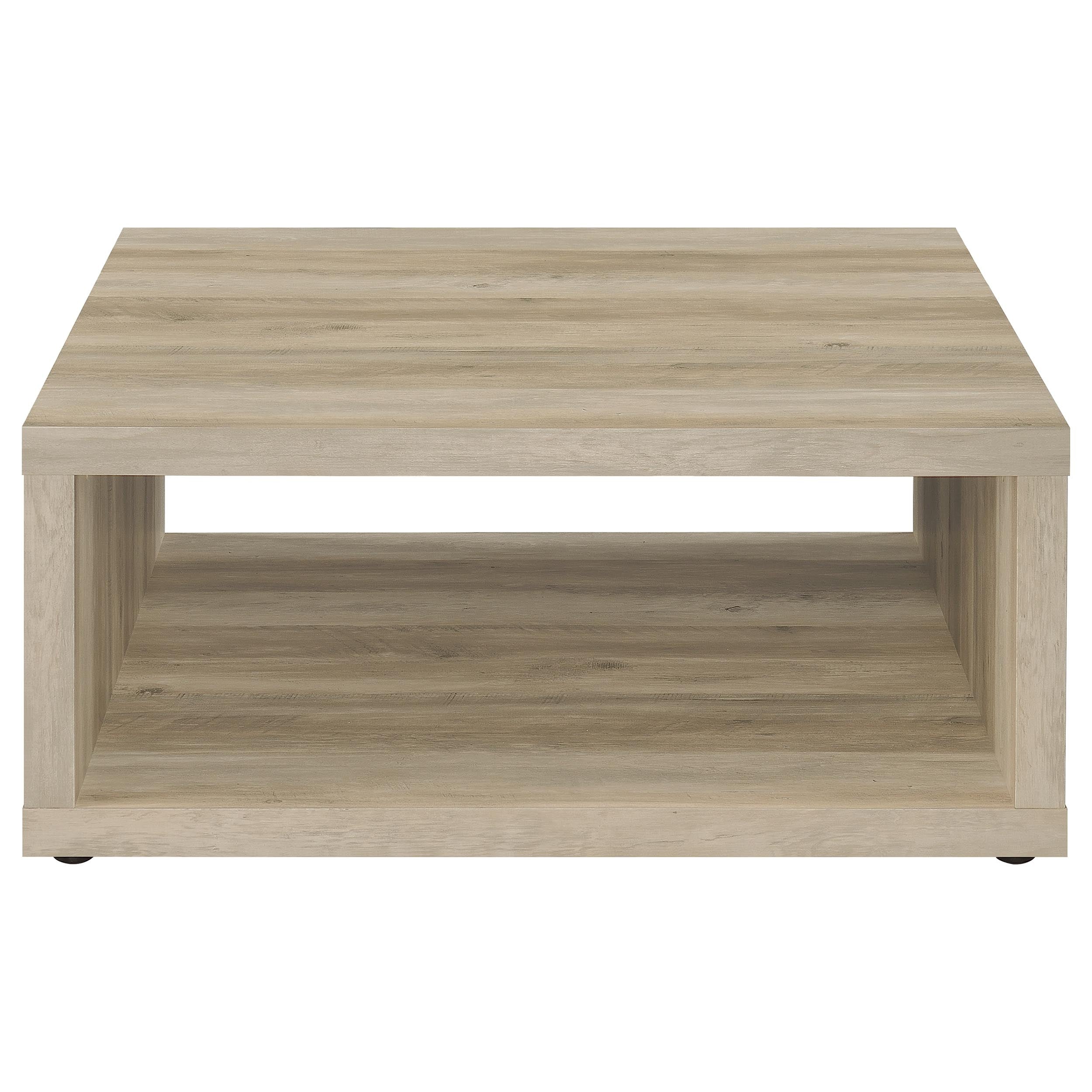 Frisco Square Engineered Wood Coffee Table Distressed Pine-