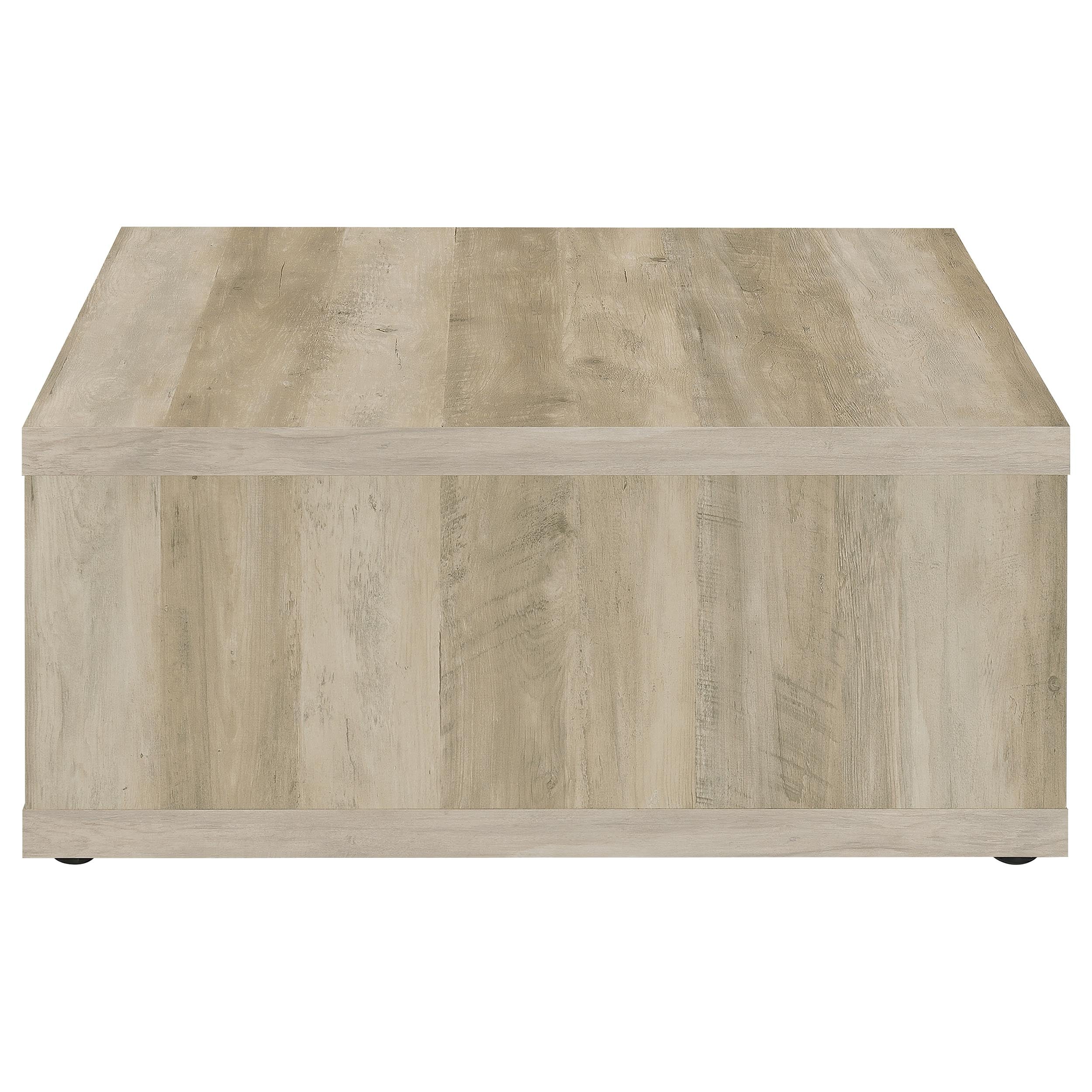 Frisco Square Engineered Wood Coffee Table Distressed Pine-