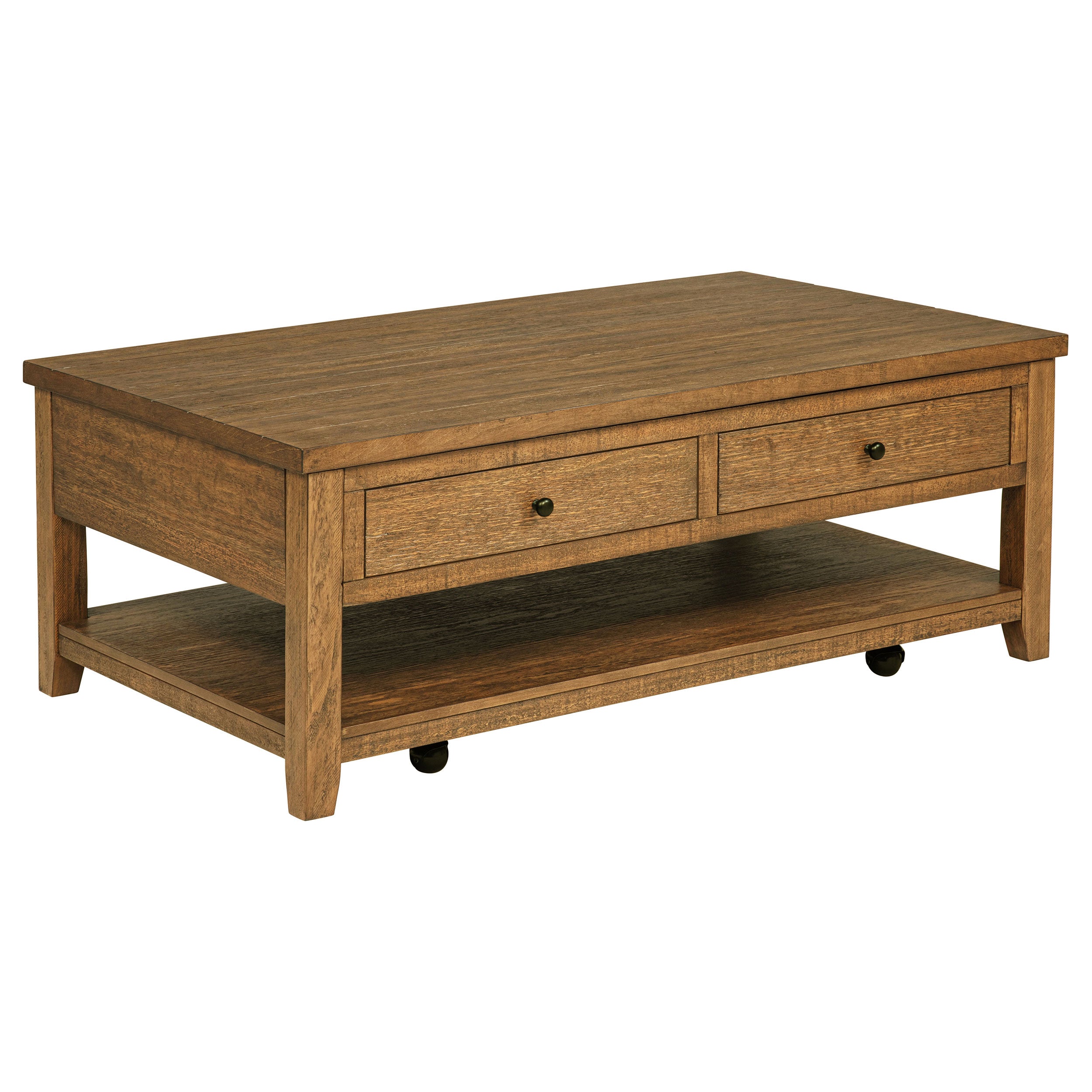 Payne 48-inch Mobile Lift Top Coffee Table Distressed Brown-