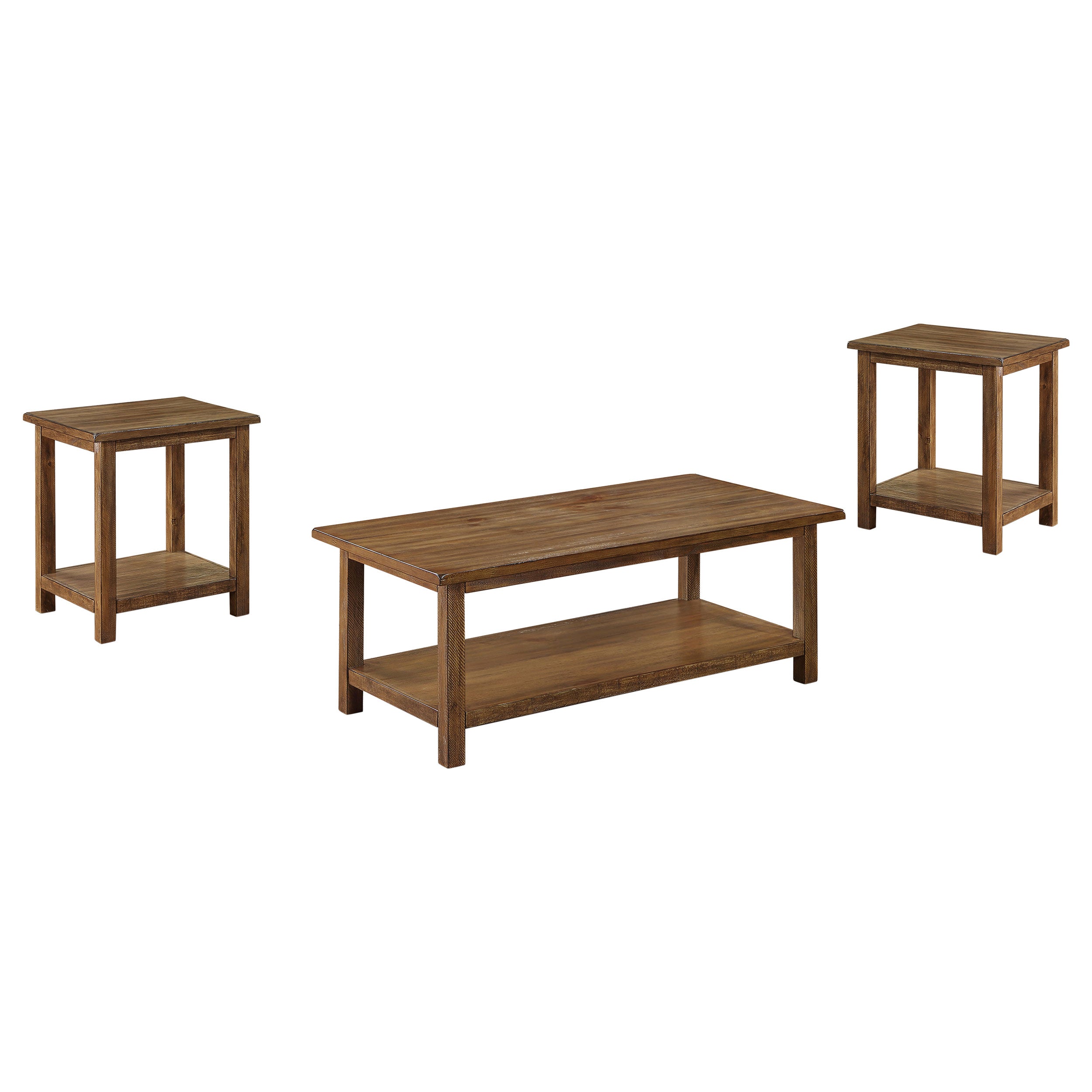 Payne 2-piece Coffee and End Table Set Distressed Brown-Coaster