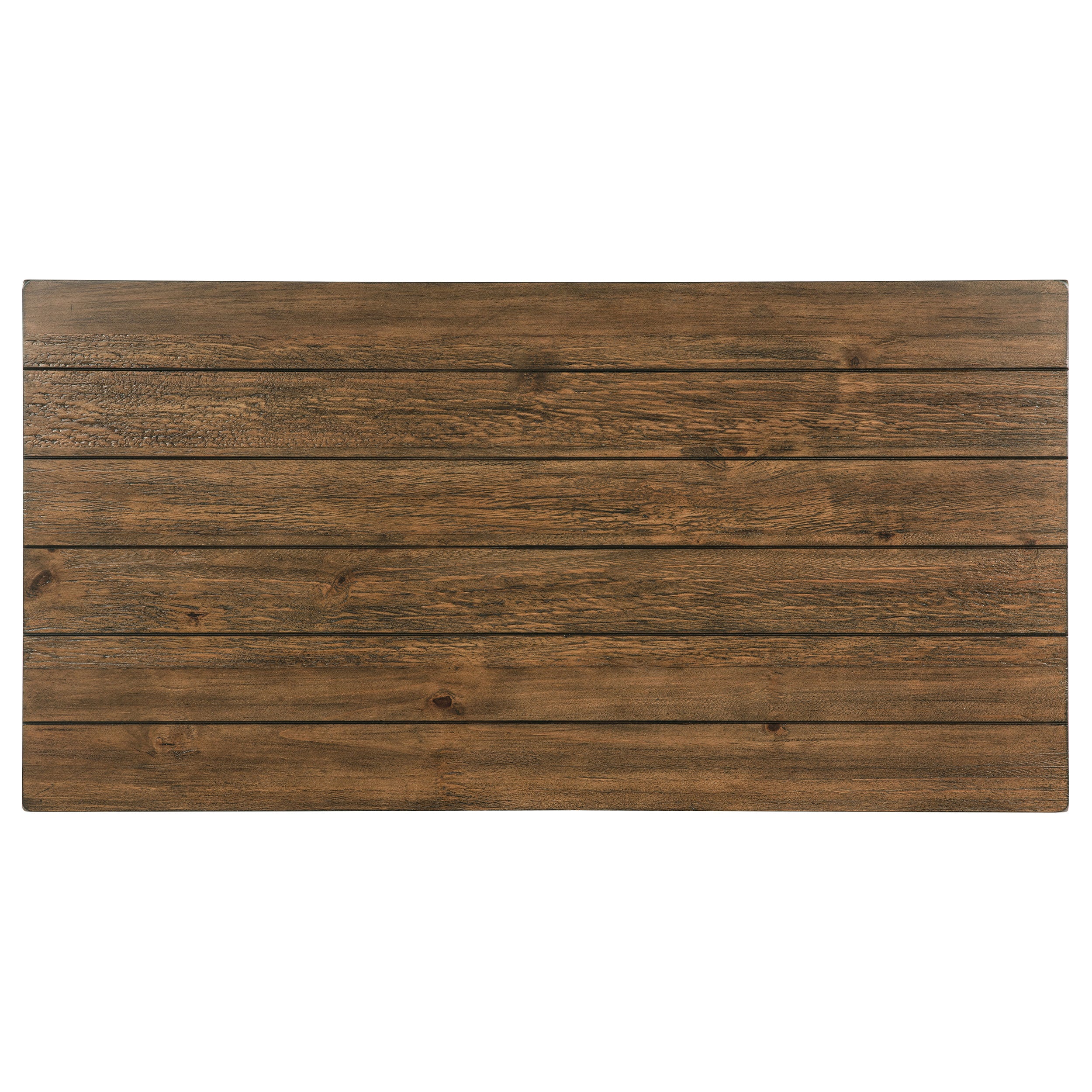 Payne Wood Coffee Table with Shelf Distressed Brown-