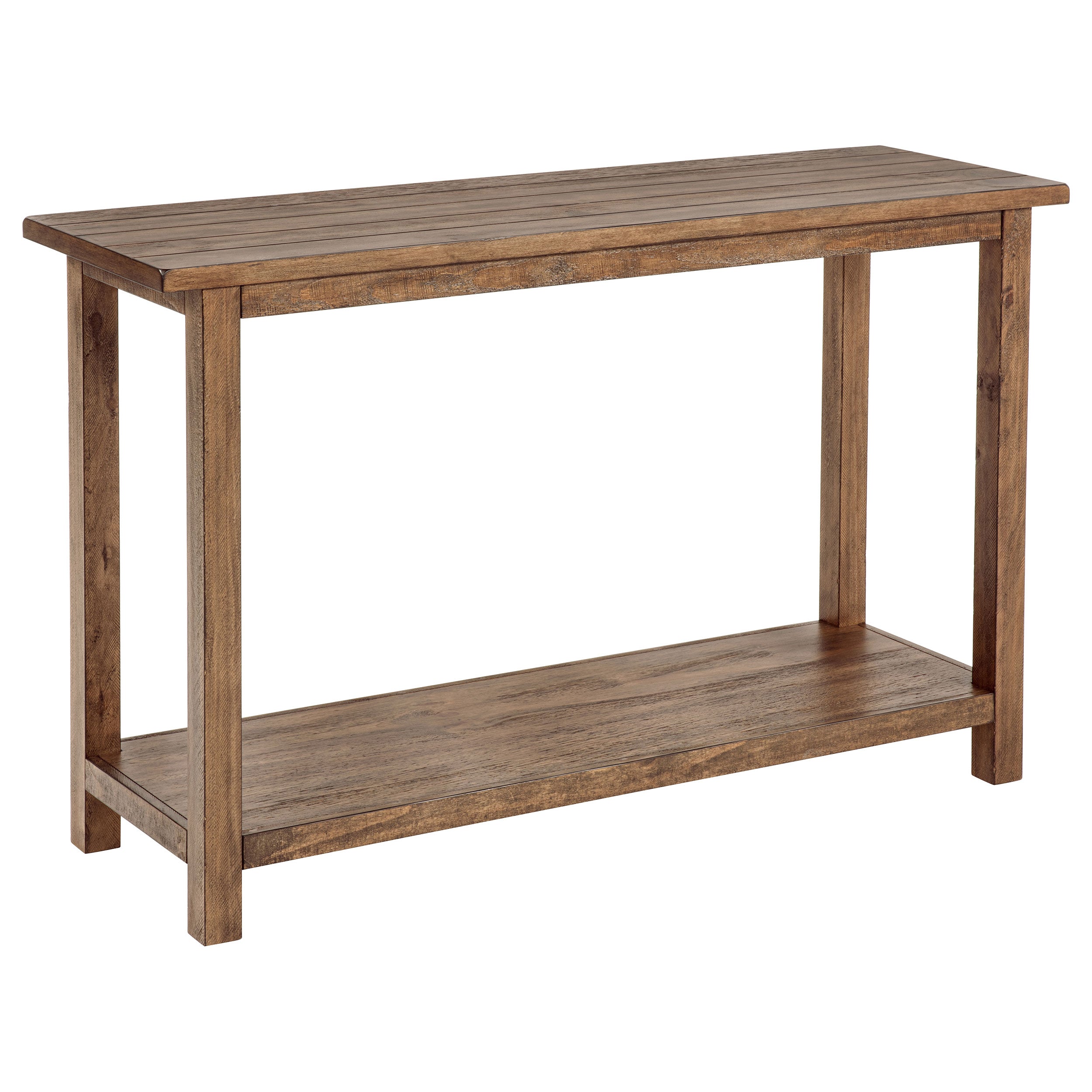 Payne Wood Entryway Sofa Console Table Distressed Brown-