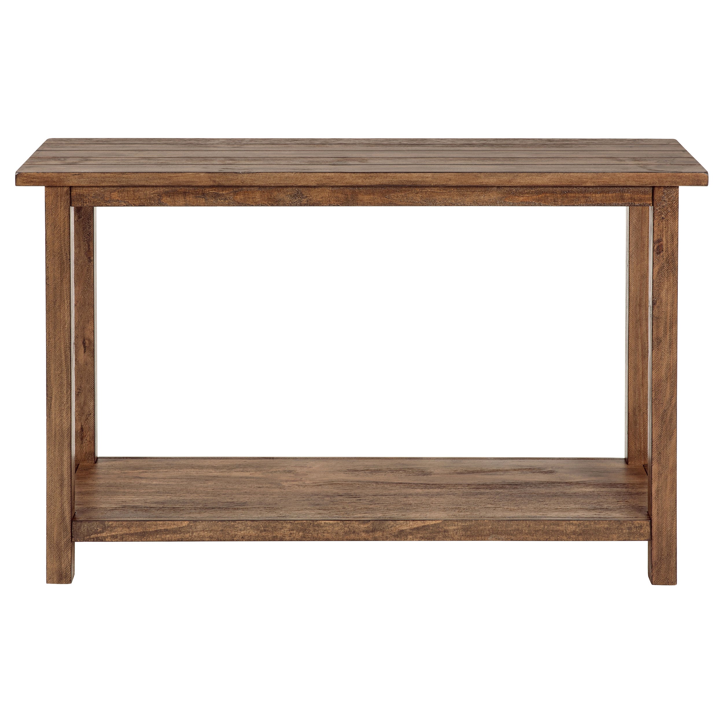 Payne Wood Entryway Sofa Console Table Distressed Brown-