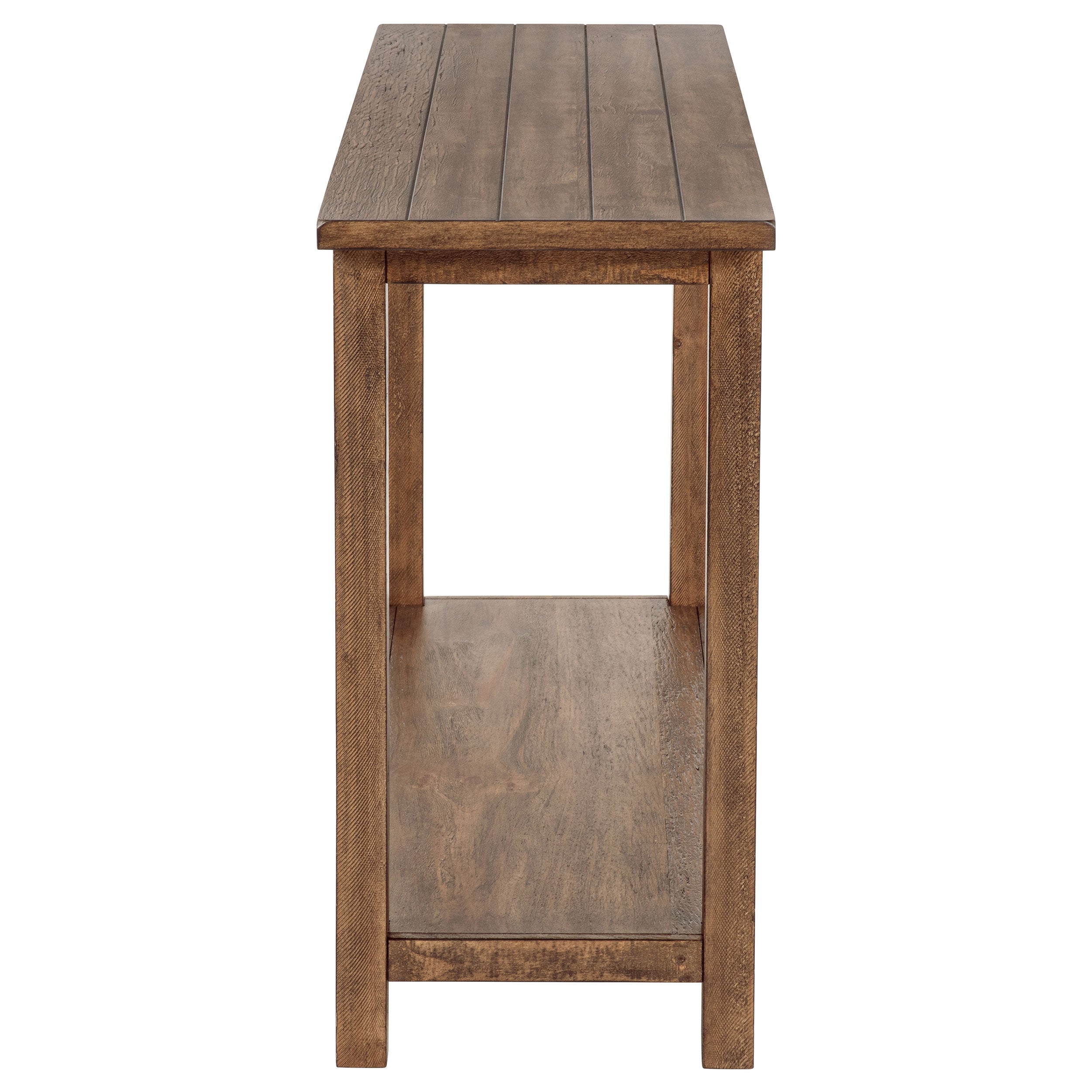 Payne Wood Entryway Sofa Console Table Distressed Brown-