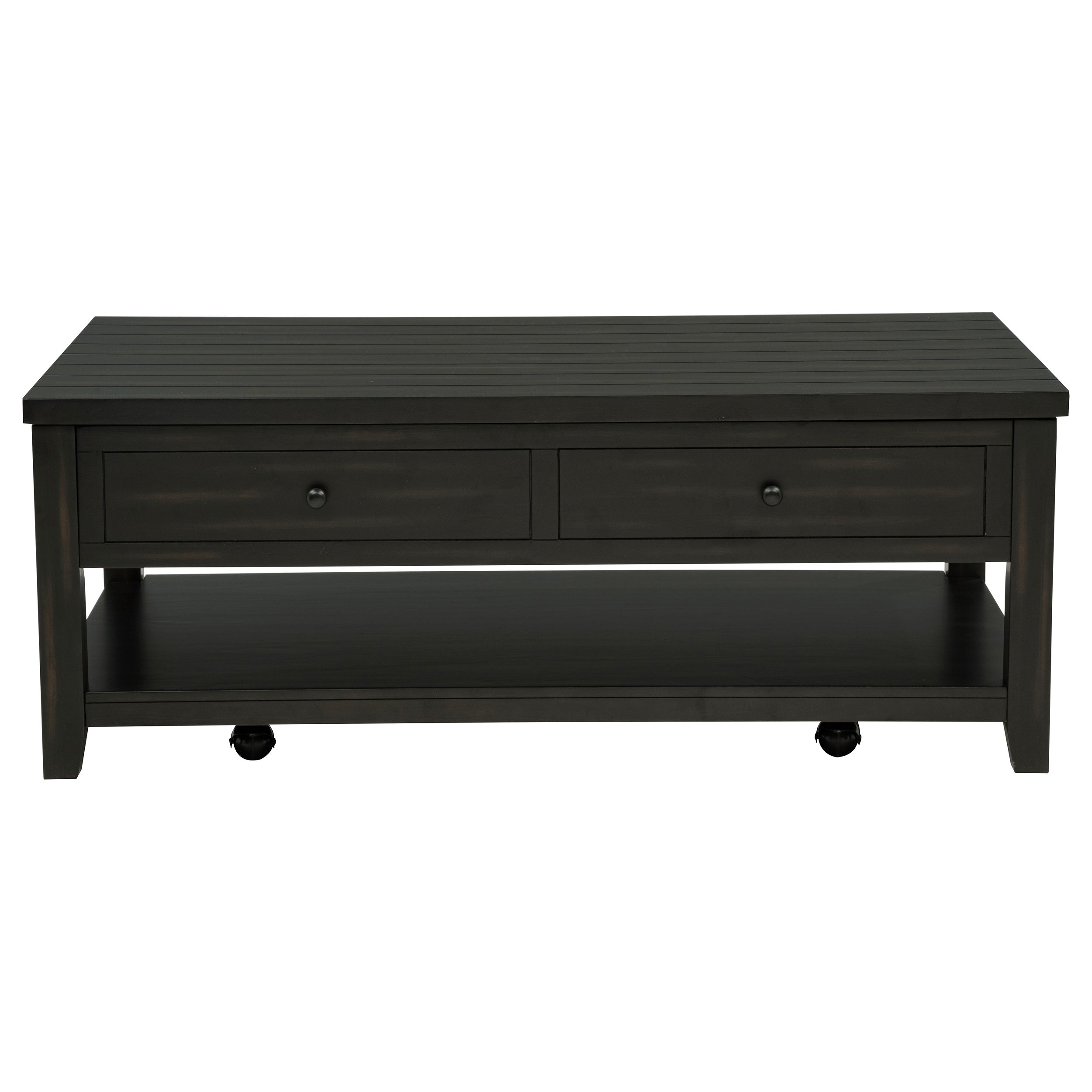 Payne 48-inch Mobile Lift Top Coffee Table Distressed Java-