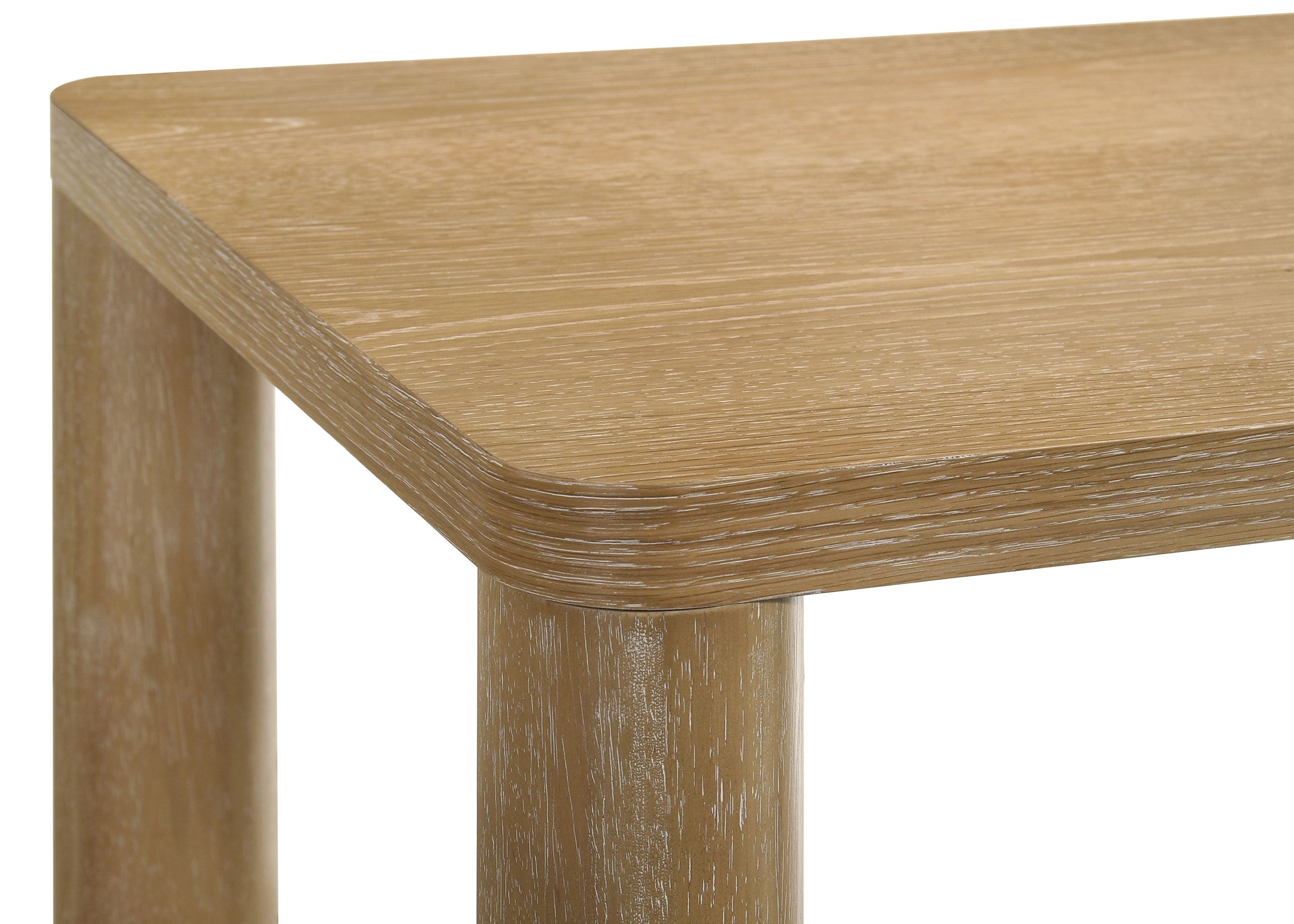 Castlewood Engineered Wood Accent Side End Table Light Oak-