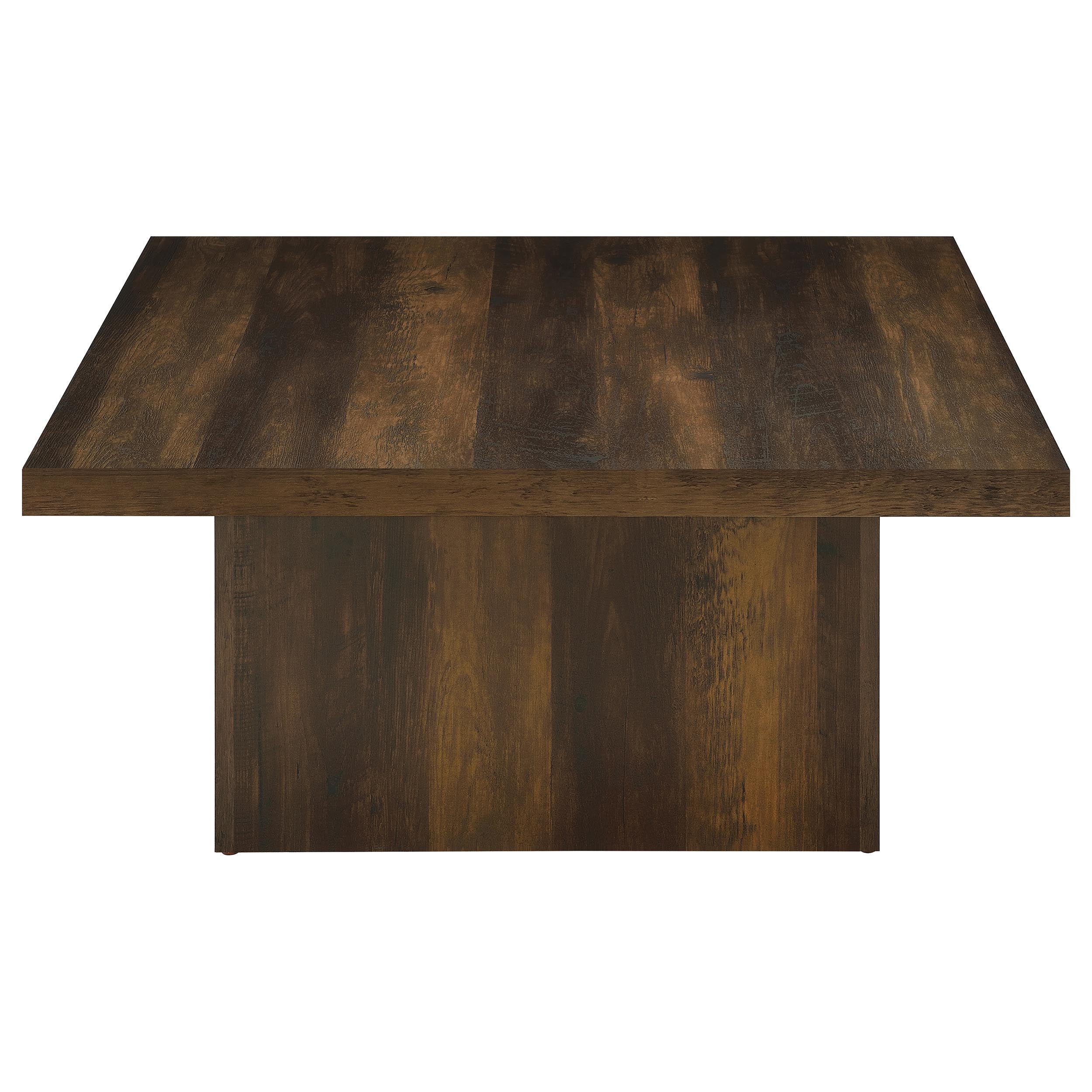 Devar Square Engineered Wood Cocktail Coffee Table Dark Pine-