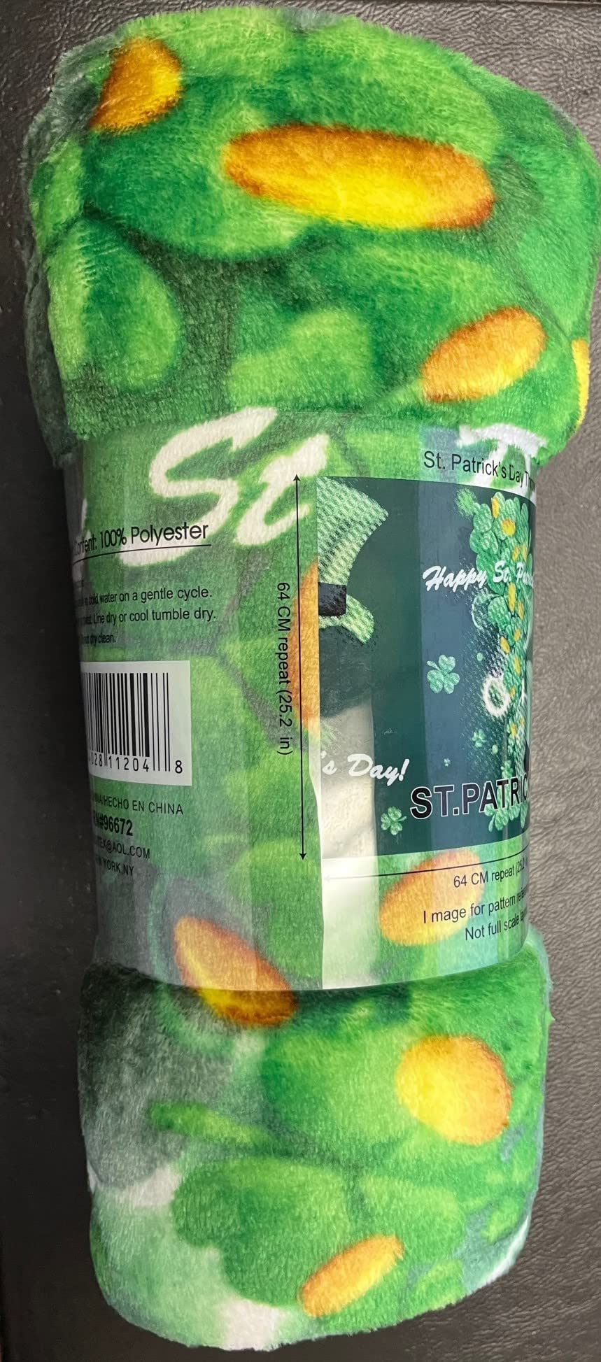 Faith, Hope, Love Home Decor Luck Of The Irish St Patrick'S Day Plush Throw Blanket - Best Buy Furniture