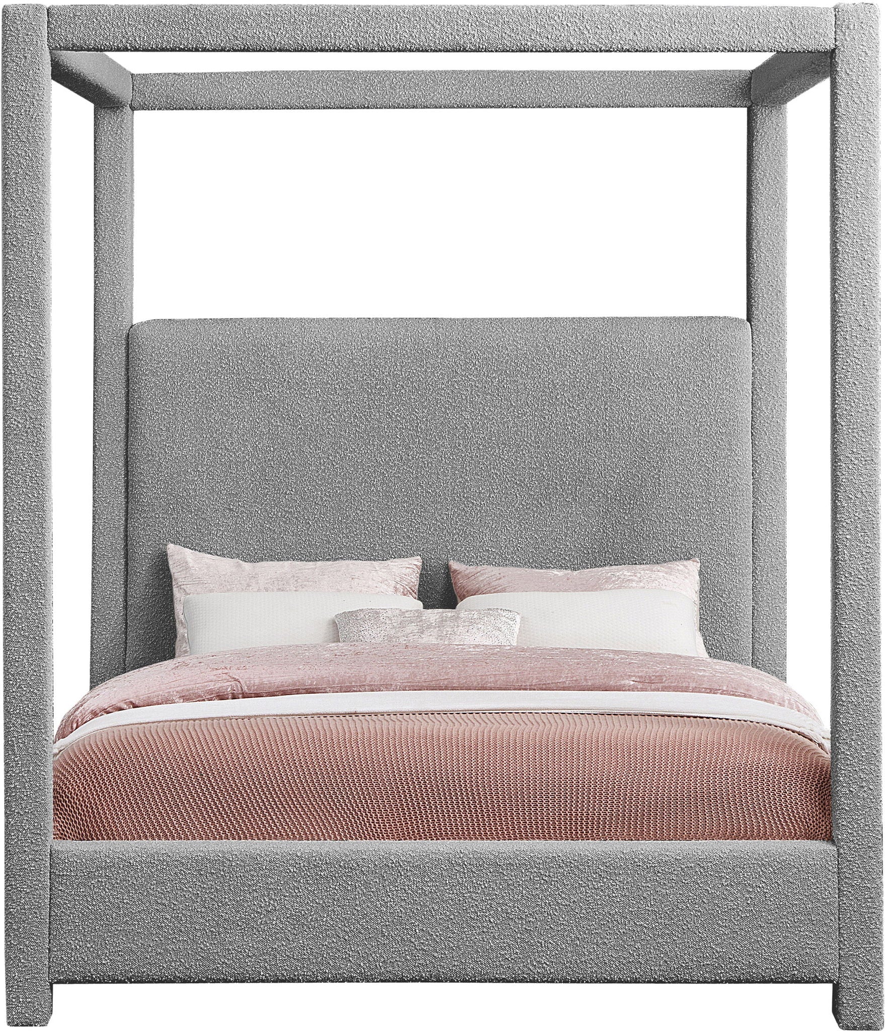 Eden - Boucle Fabric Upholstered Bed