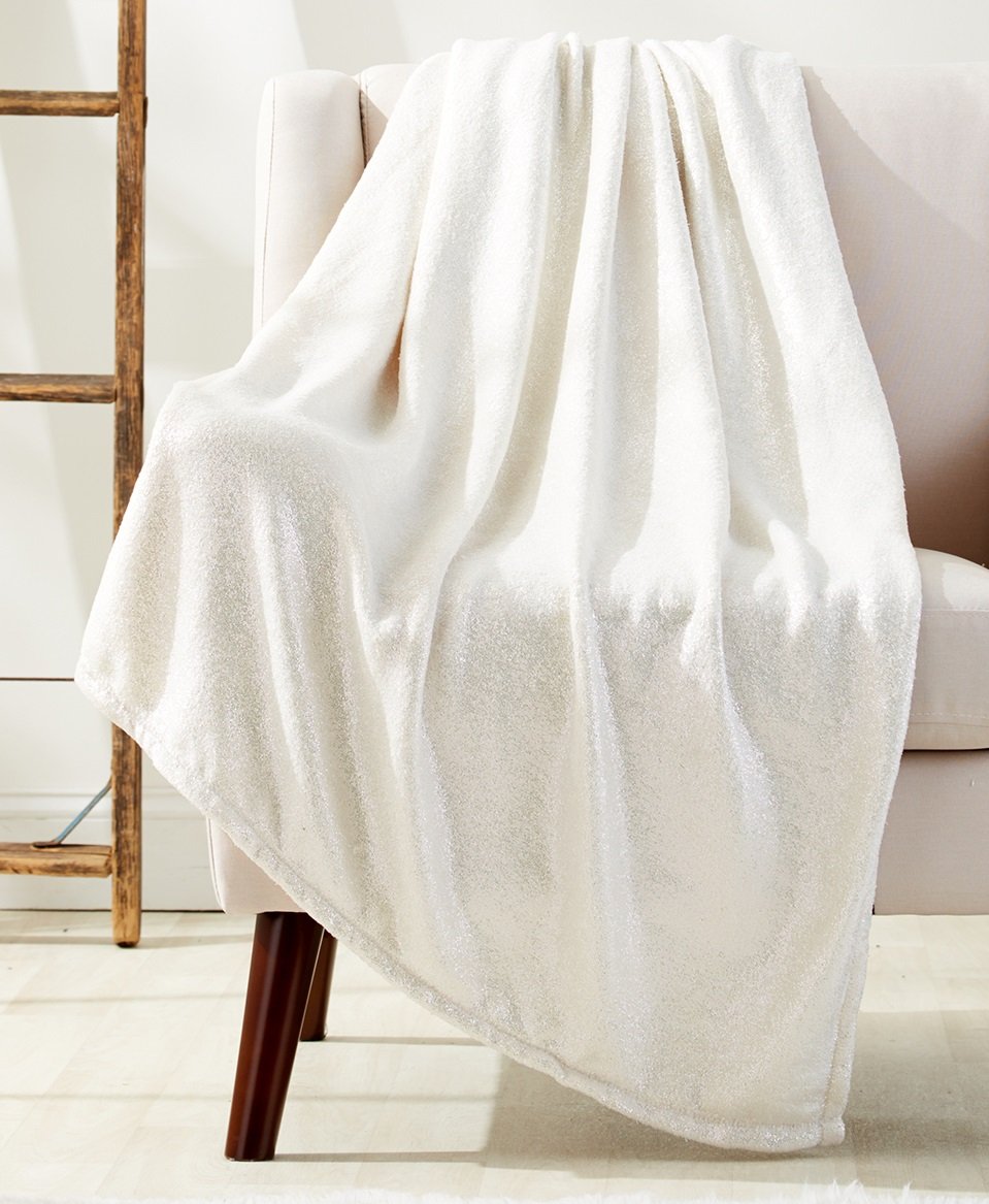 Faith, Hope, Love Home Decor Velvet Touch Metallic Sparkle Microplush Throw Blanket - Best Buy Furniture