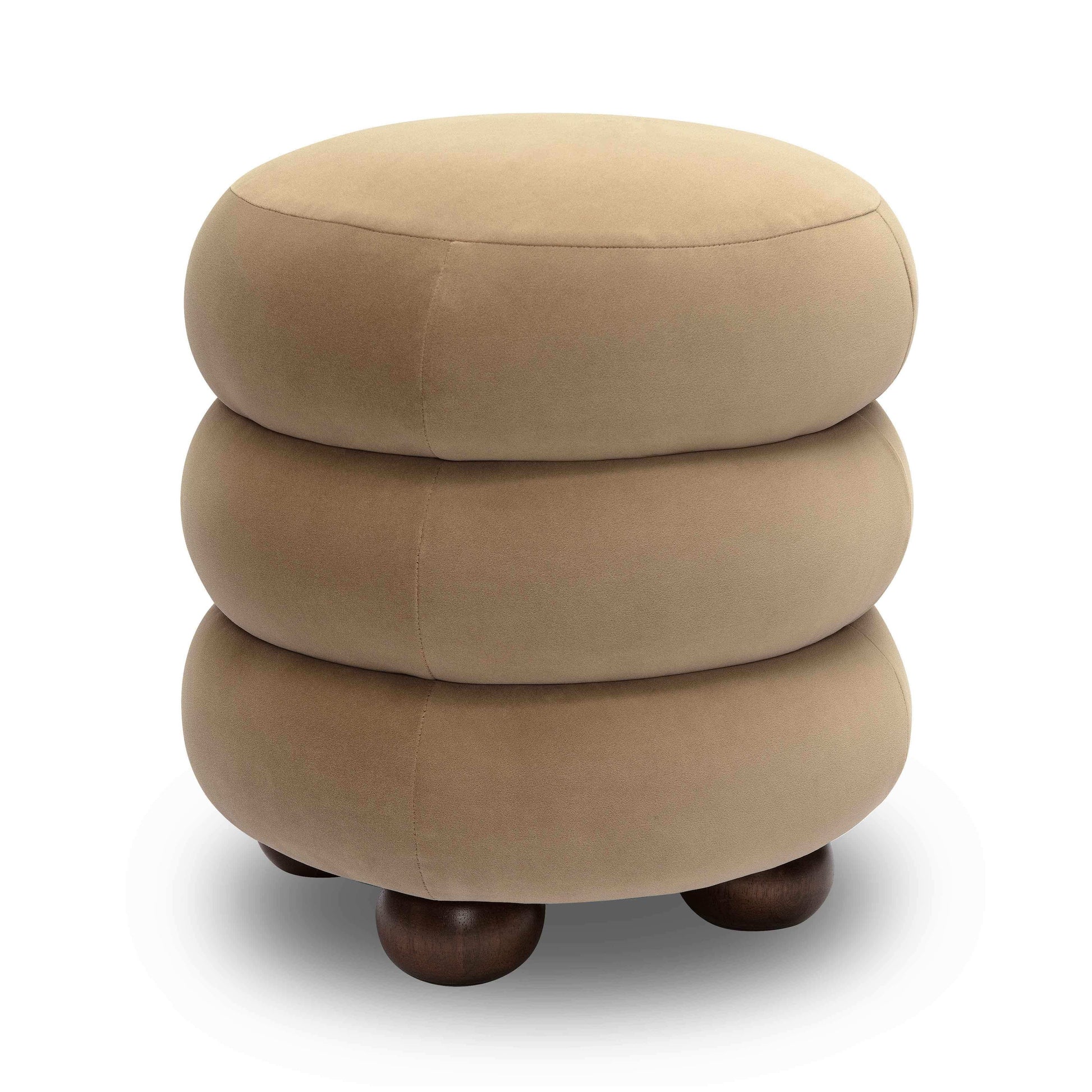 Stefanie - Velvet Ottoman - Best Buy Furniture