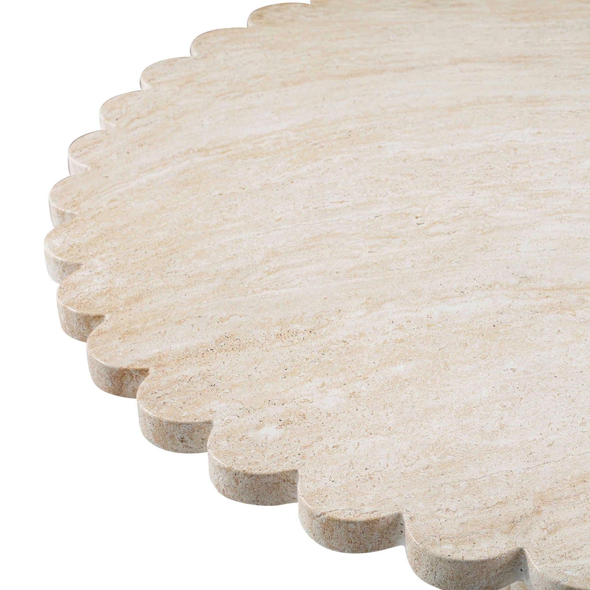 Blossom - Indoor / Outdoor Round Dining Table - Washed Travertine