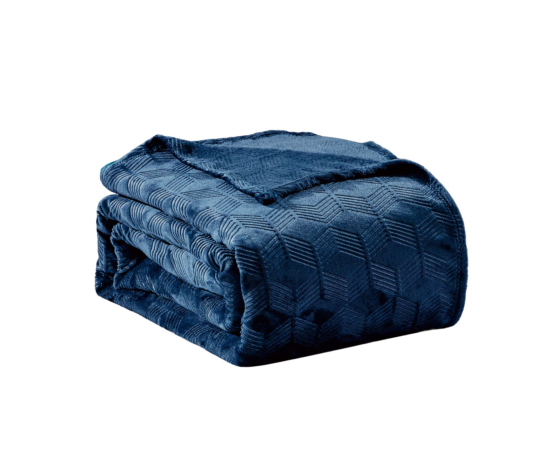 Ultra Plush by Decor&More Amrani Chevron Arrow Jacquard Microplush Blanket - Best Buy Furniture
